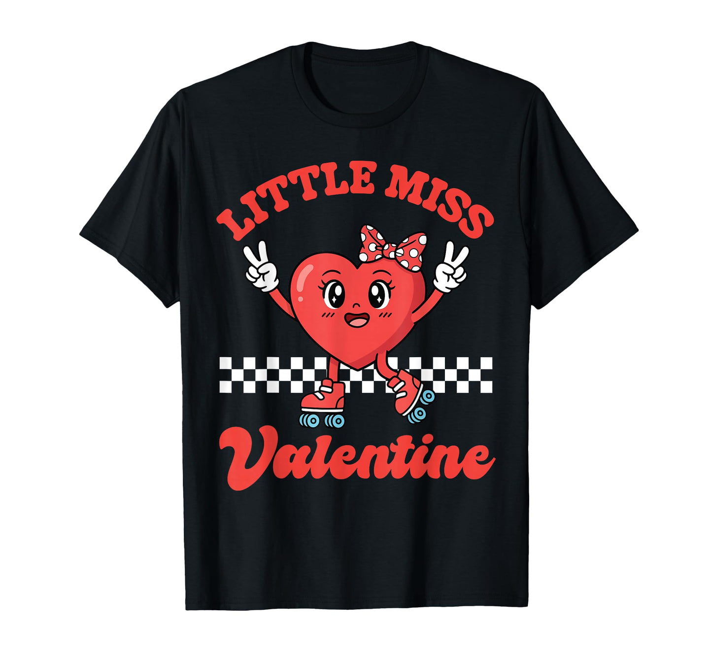 Valentine Heart Roller Skates Peace Sign T-Shirt - Unique Graphic Unisex - T-Shirt, Sweatshirt, Hoodie