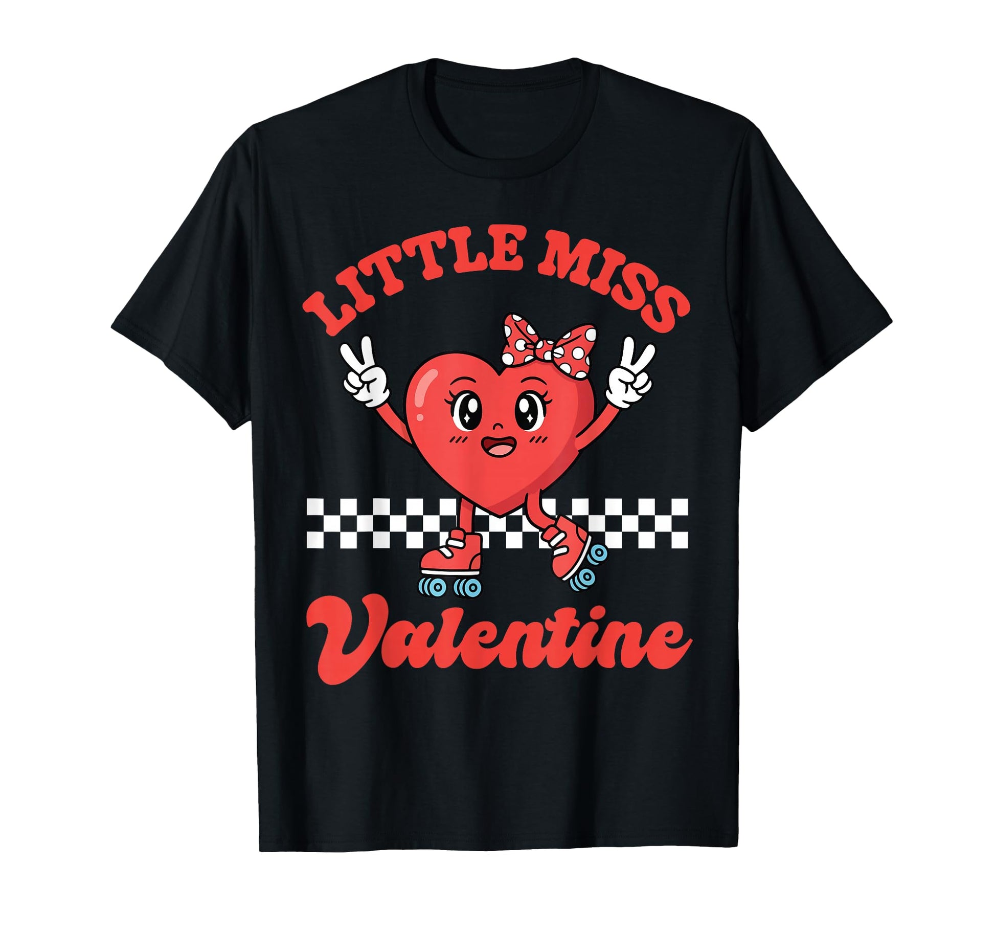 Valentine Heart Roller Skates Peace Sign T-Shirt - Unique Graphic Unisex - T-Shirt, Sweatshirt, Hoodie