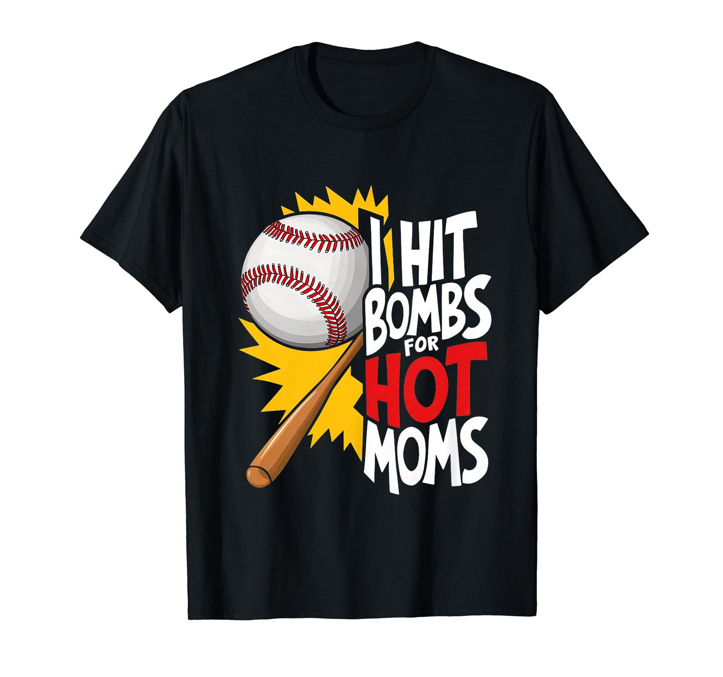 Bombs Hit Hot Moms Funny Summer T-Shirt - Unique Graphic for Adults - T-Shirt, Sweatshirt, Hoodie