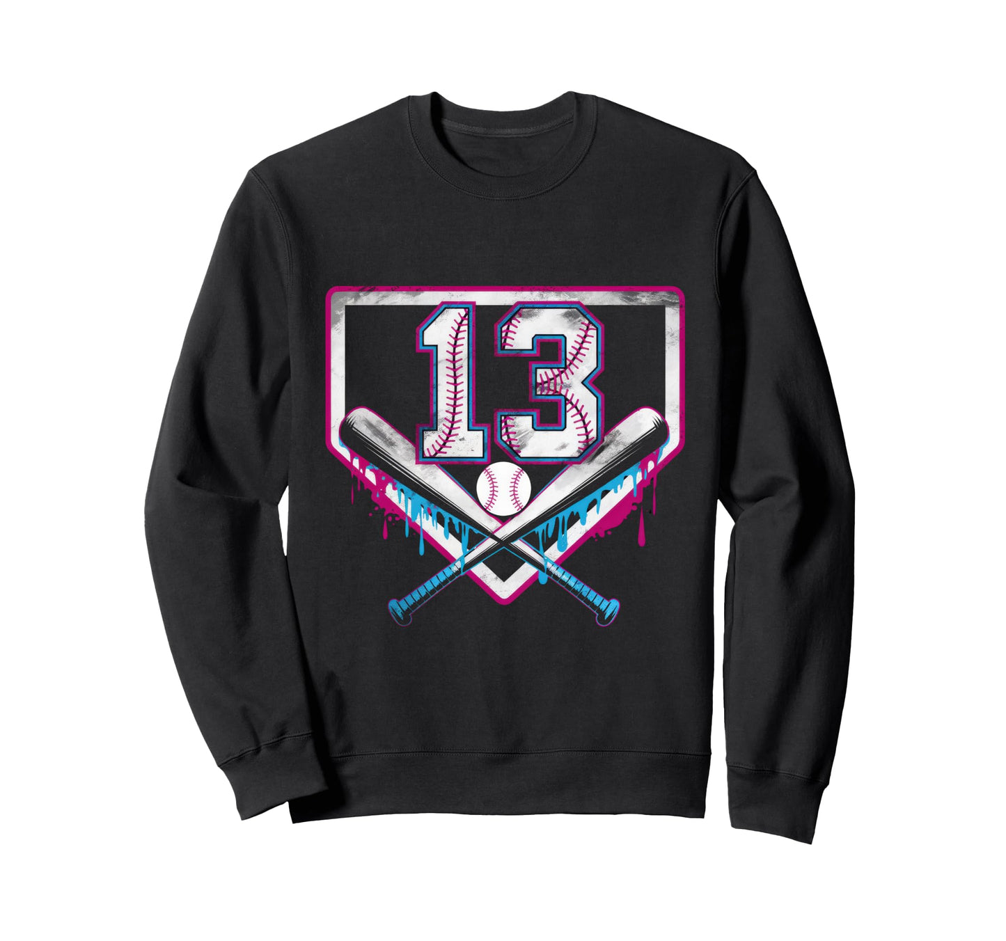 Sprinkle 13Th Birthday Baseball Home Sweatshirt - Unique Graphic Men Women - T-Shirt, Sweatshirt, Hoodie