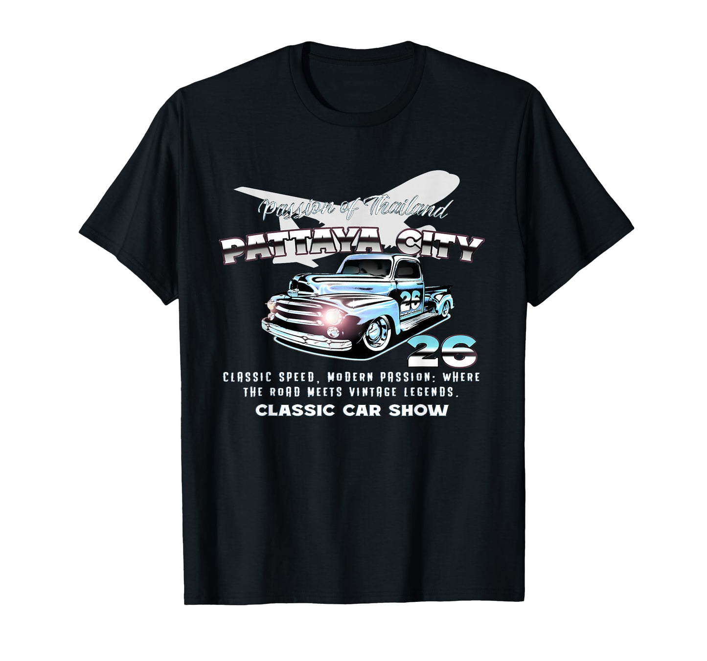 Pattaya City 2026 Car Motor Show T-Shirt - Minimalist Print for Adults - T-Shirt, Sweatshirt, Hoodie
