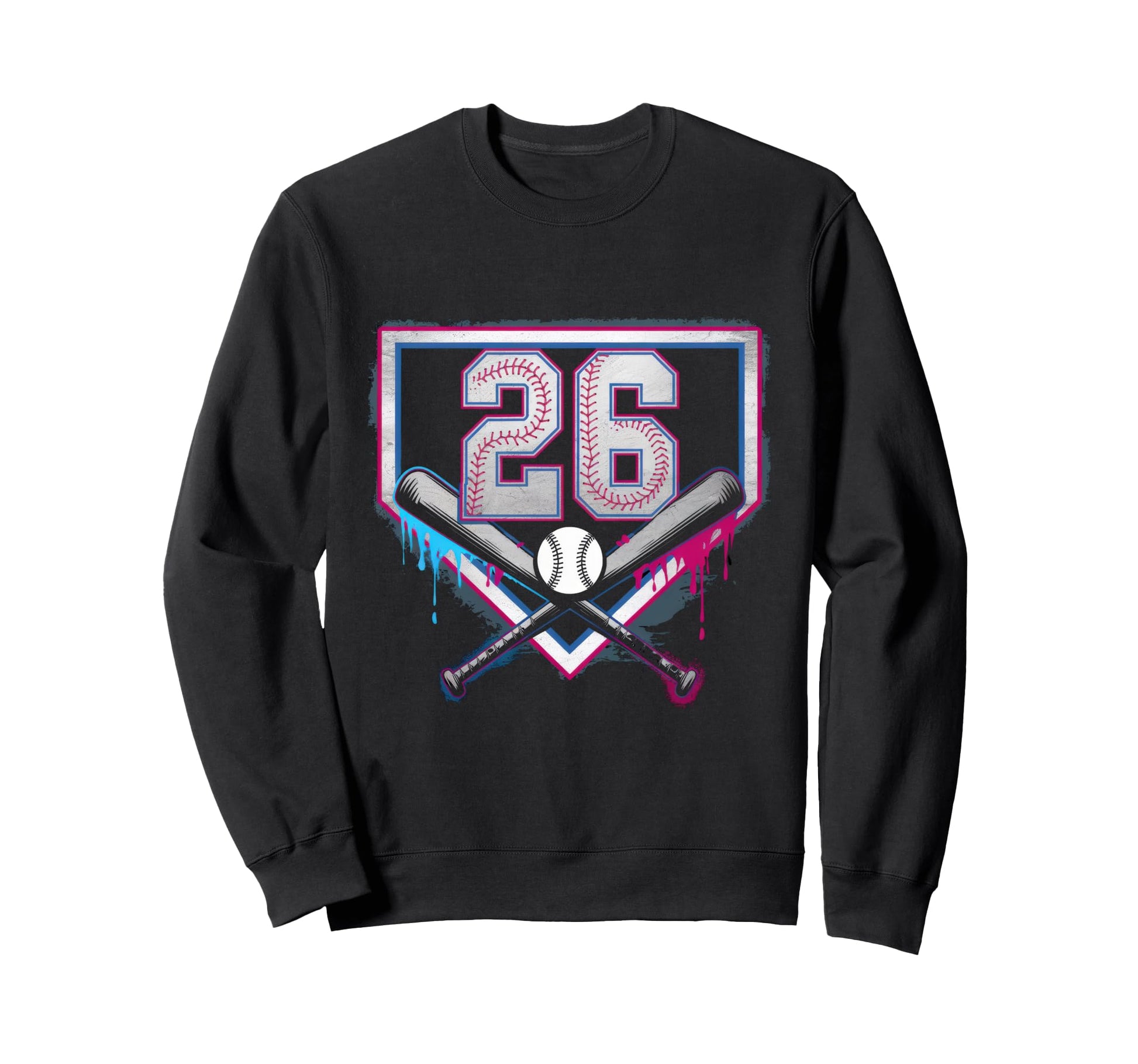 Baseball Home Ice Cream 26Th Sweatshirt - Unique Graphic for Adults - T-Shirt, Sweatshirt, Hoodie