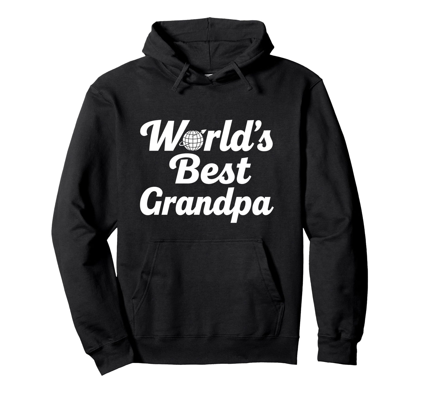 Grandpa Legend Script Globe Hoodie - Casual Everyday Wear for Adults - T-Shirt, Sweatshirt, Hoodie