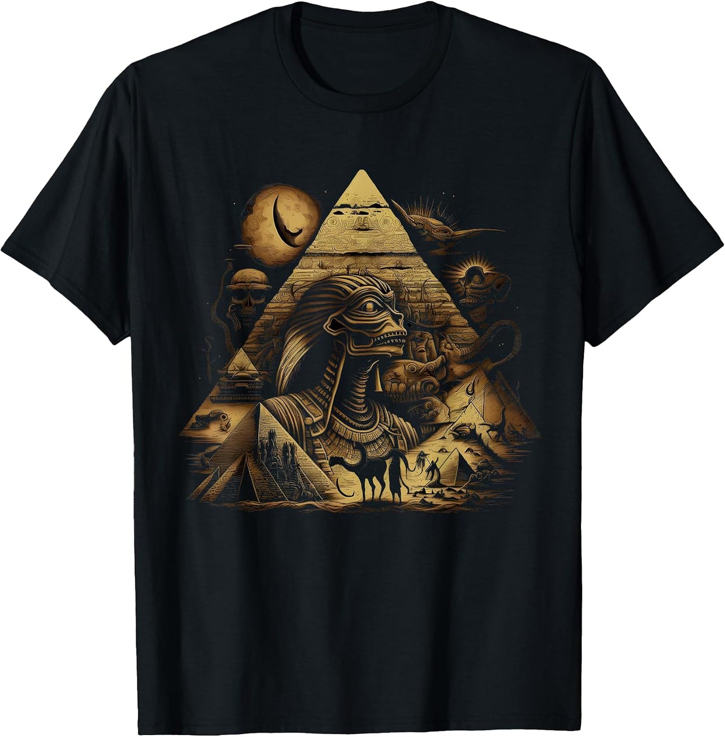 Alien Pyramids CG - Adult & Kids T-Shirts, Sweatshirts & Hoodies apparel design preview 1