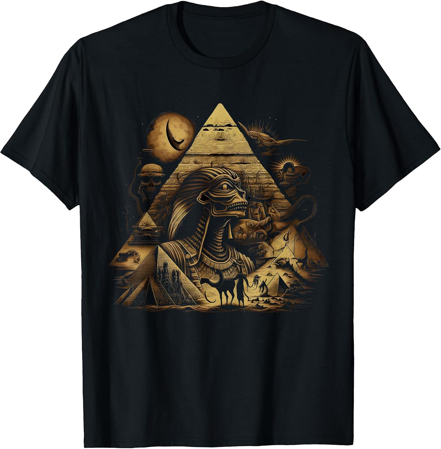 Alien Pyramids CG - Adult & Kids T-Shirts, Sweatshirts & Hoodies apparel design preview 1