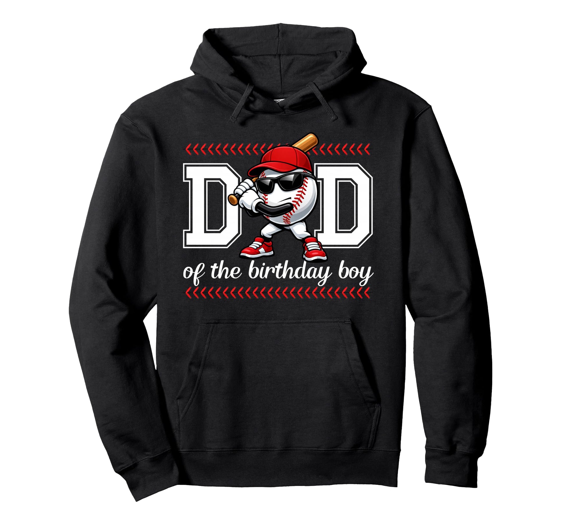 Dad Birthday Baseball Sport Family Hoodie - Aesthetic Graphic Men Women - T-Shirt, Sweatshirt, Hoodie