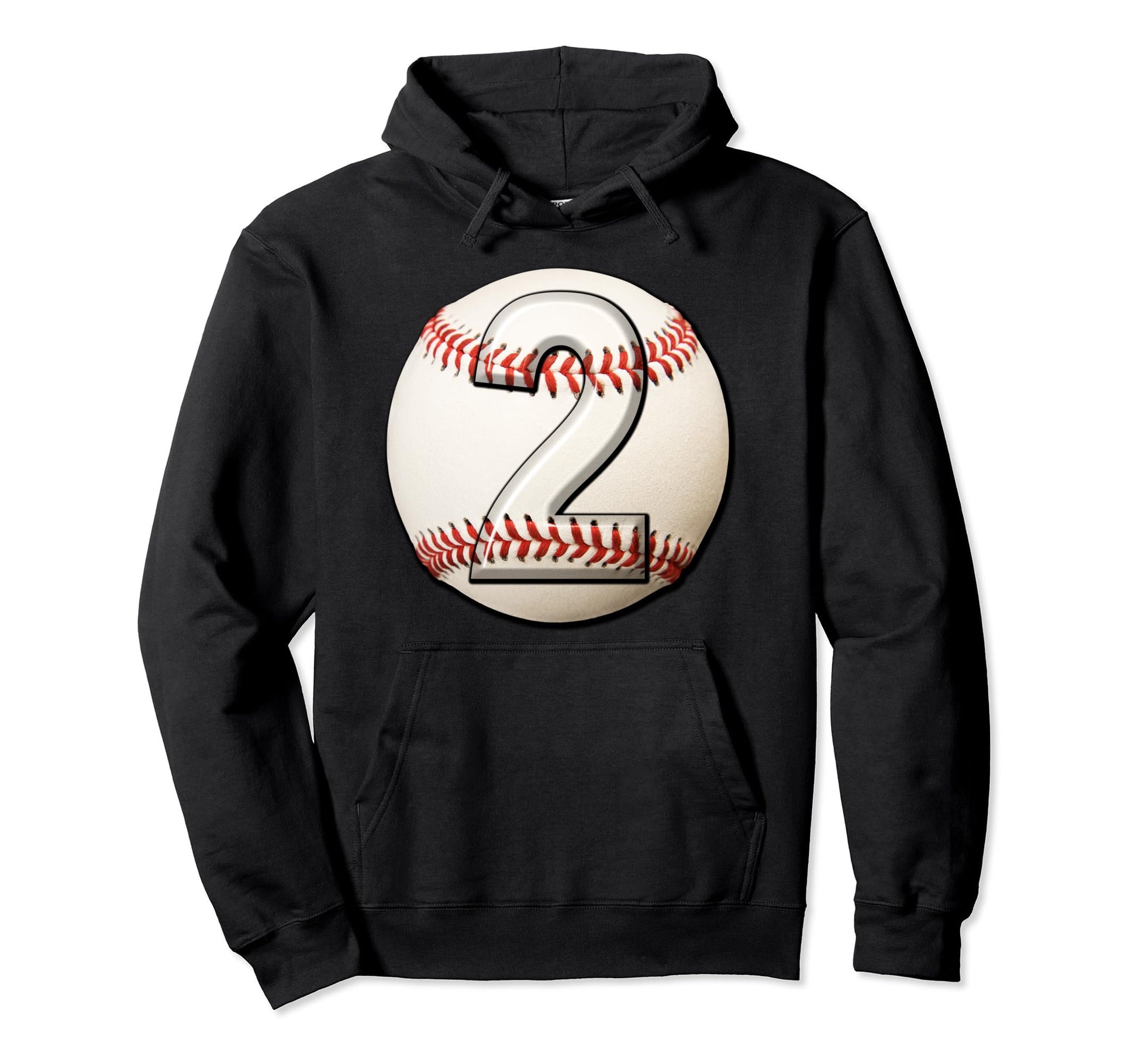 2 Years Old Baseball Themed 2Nd Birthday Hoodie - Trendy Graphic Men Women - T-Shirt, Sweatshirt, Hoodie