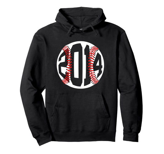 2014 Baseball 12Th Birthday Hoodie - Aesthetic Graphic for Adults - T-Shirt, Sweatshirt, Hoodie
