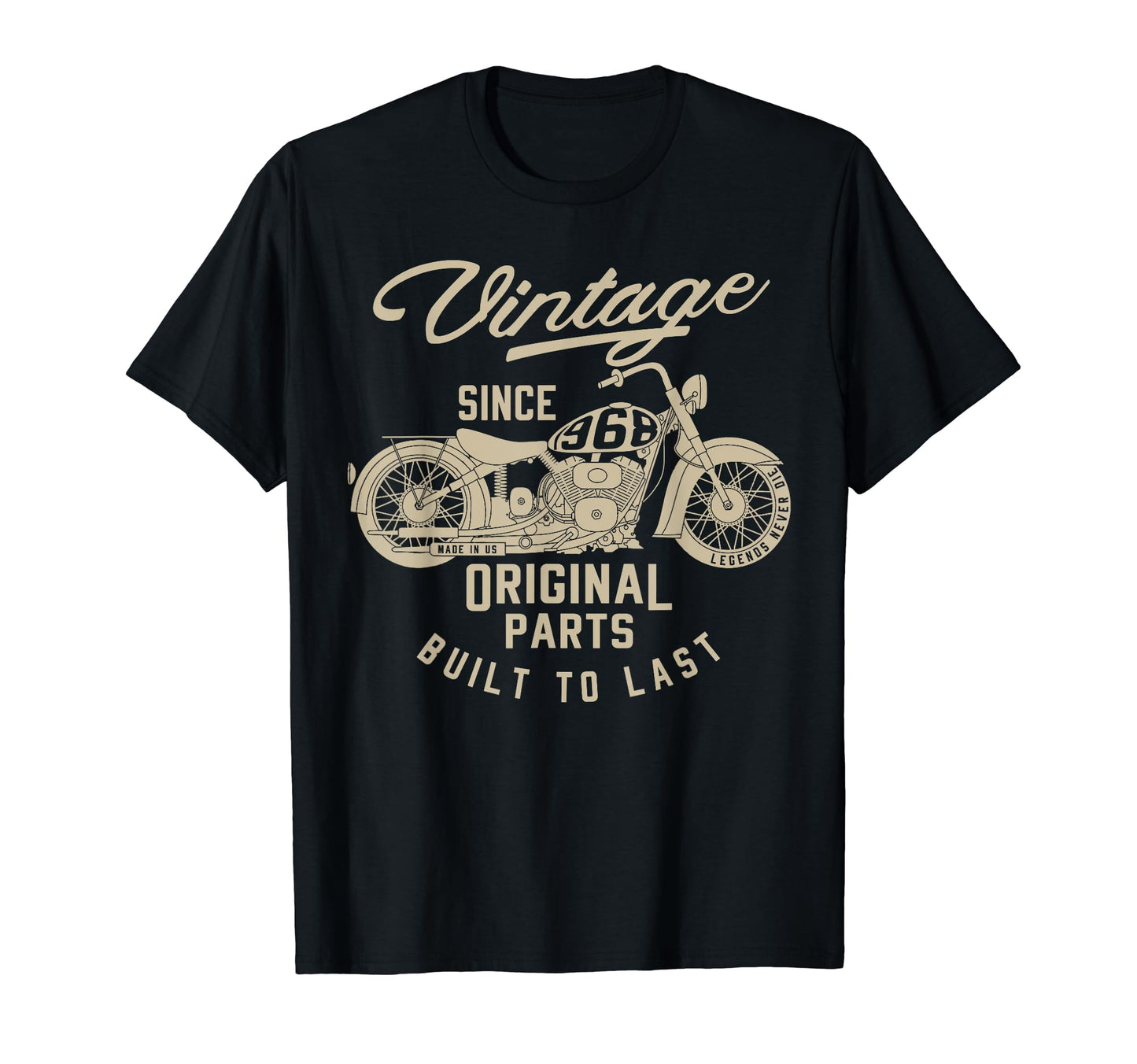 1968 Motorcycle T-Shirt - Custom Art Print Men Women - T-Shirt, Sweatshirt, Hoodie