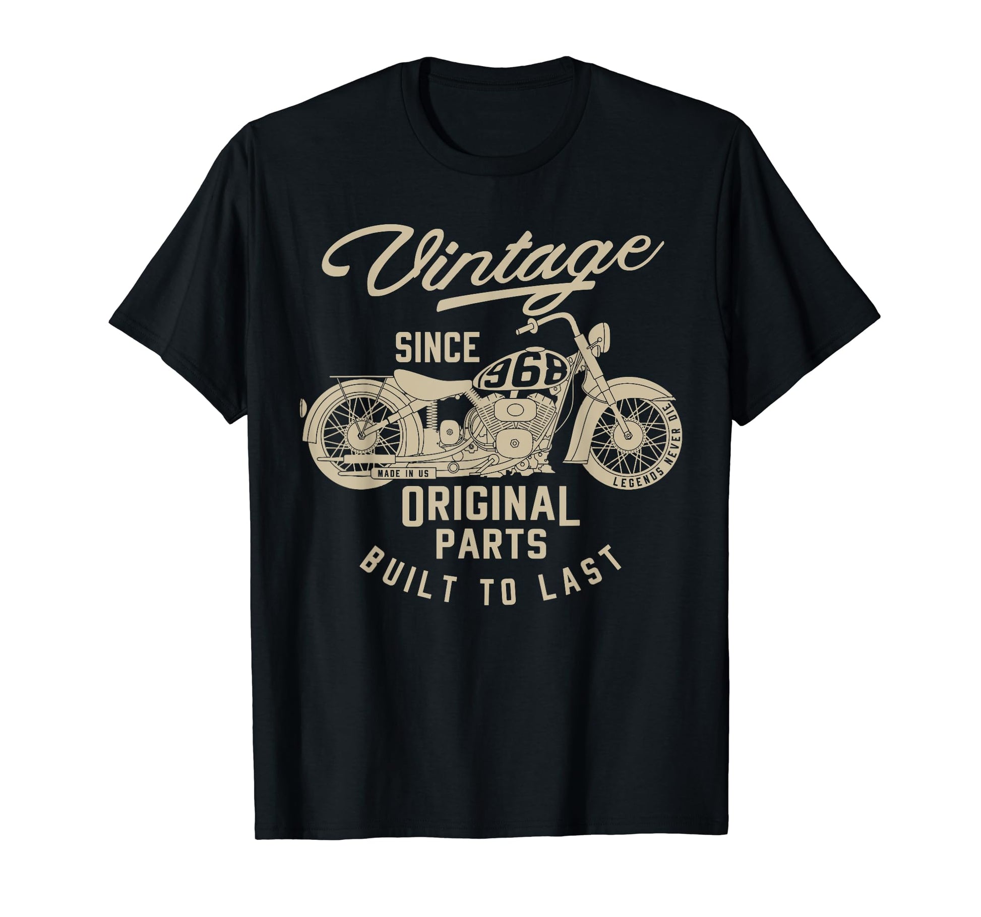 1968 Motorcycle T-Shirt - Custom Art Print Men Women - T-Shirt, Sweatshirt, Hoodie