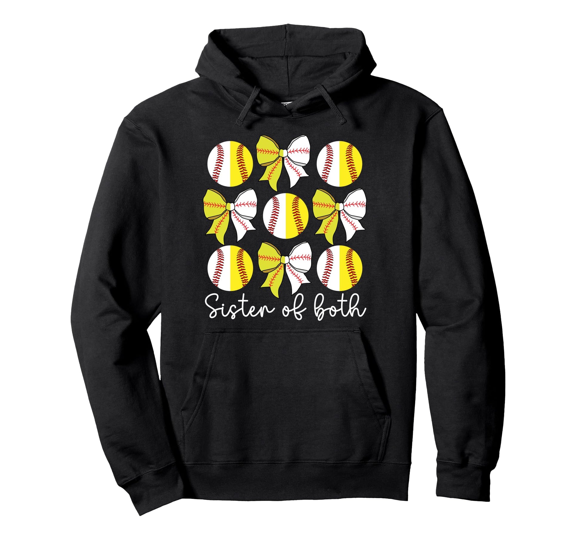Sister Both Coquette Baseball Hoodie - Aesthetic Graphic for Adults - T-Shirt, Sweatshirt, Hoodie