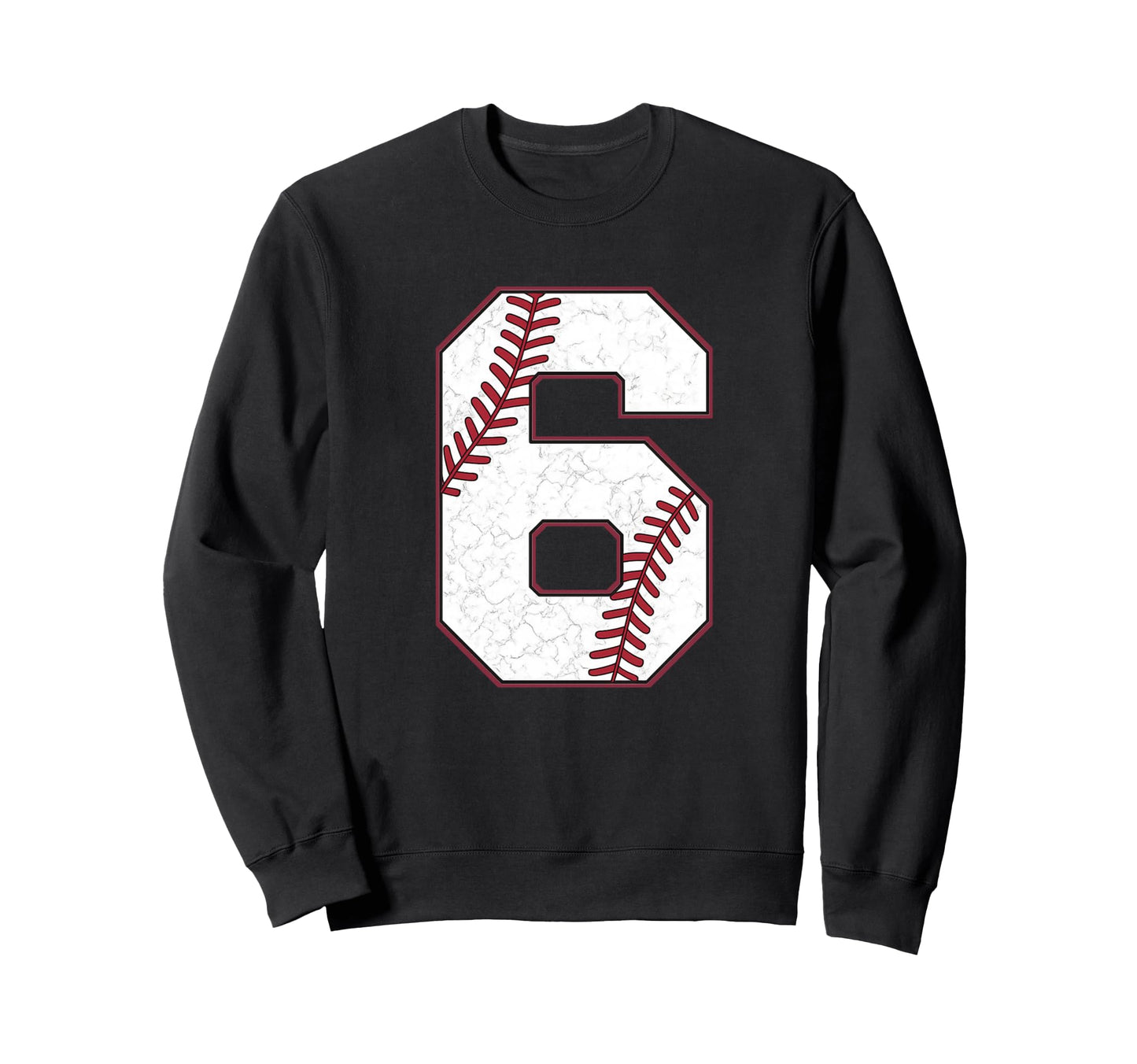 Distressed Baseball Jersey Number Sweatshirt - Casual Everyday Wear Unisex - T-Shirt, Sweatshirt, Hoodie
