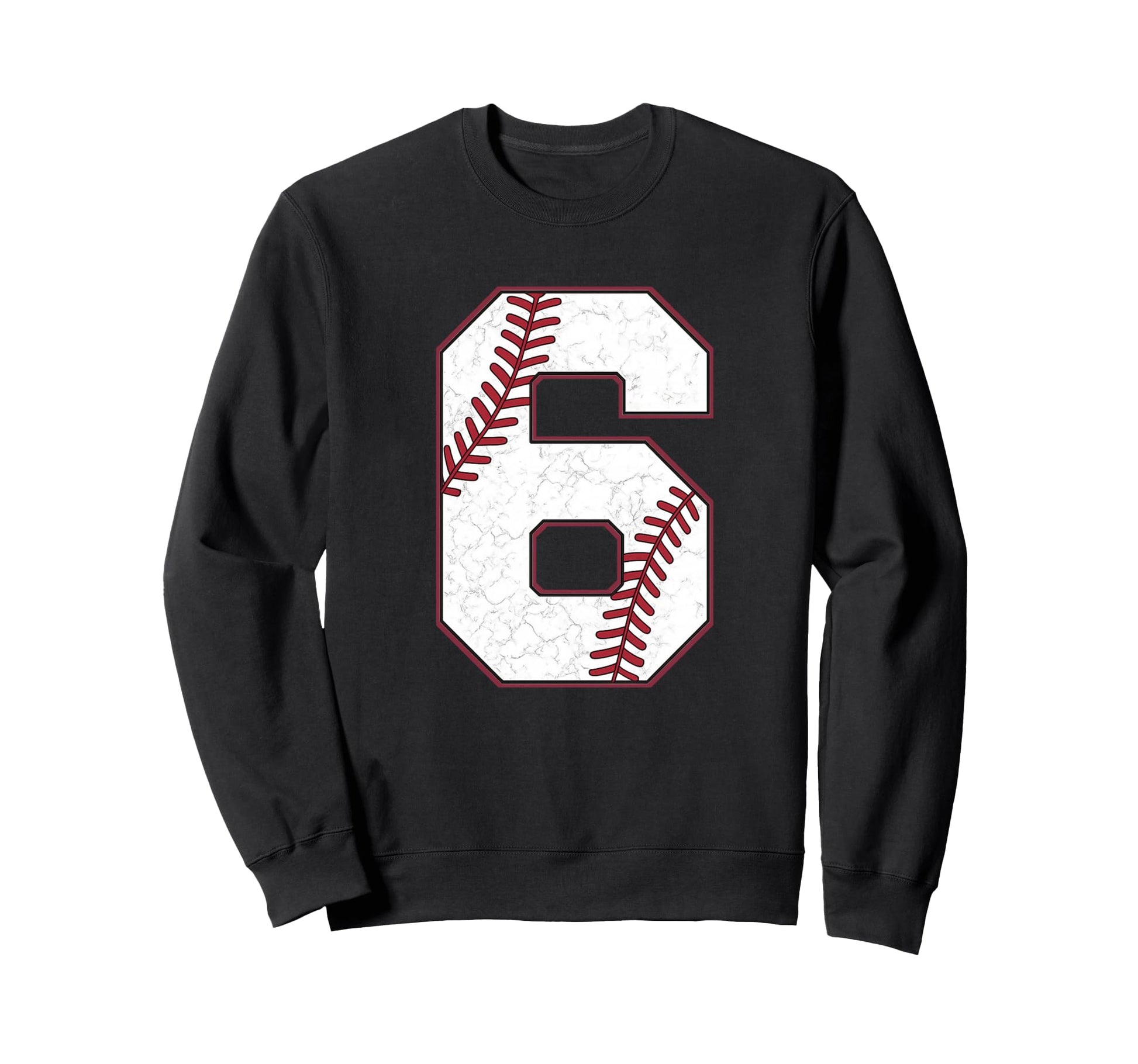 Distressed Baseball Jersey Number Sweatshirt - Casual Everyday Wear Unisex - T-Shirt, Sweatshirt, Hoodie