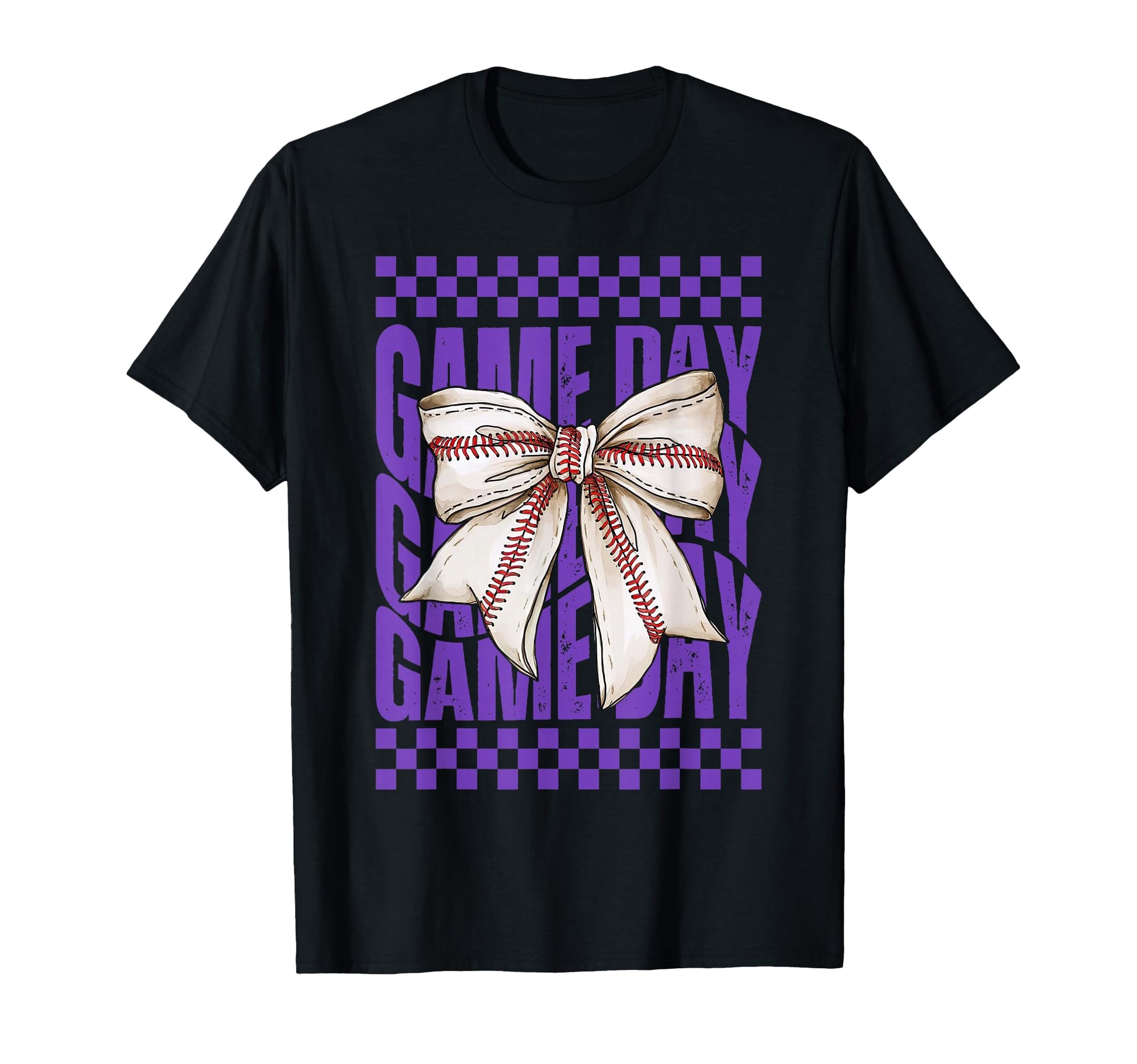 Groovy Game Day Coquette Bow T-Shirt - Fun Novelty Design Men Women - T-Shirt, Sweatshirt, Hoodie