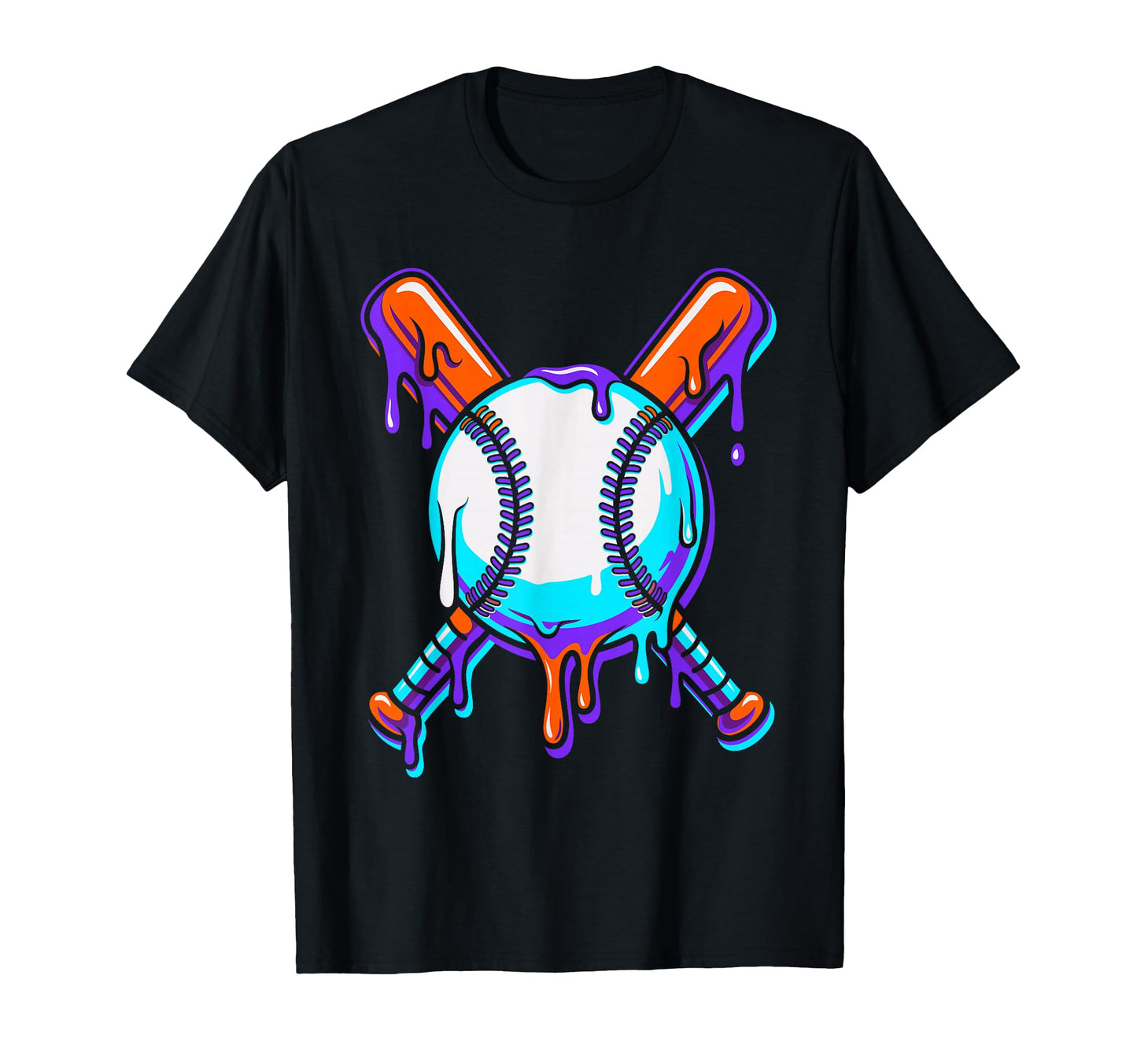 Funny Baseball Player Bat Ice Cream T-Shirt - Minimalist Print for Adults - T-Shirt, Sweatshirt, Hoodie