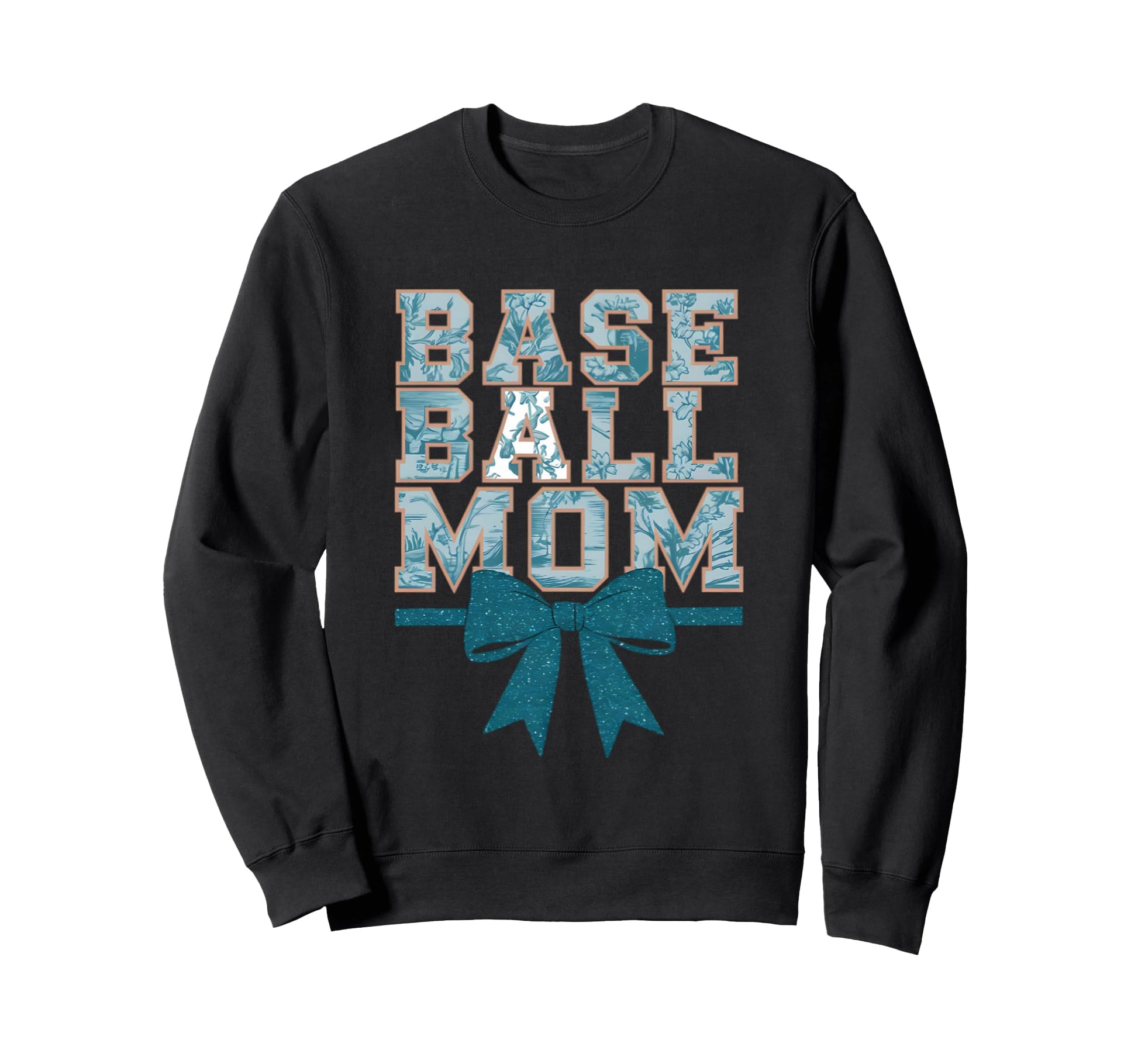 Baseball Mom Coquette Bow Mothers Sweatshirt - Novelty Apparel Men Women - T-Shirt, Sweatshirt, Hoodie