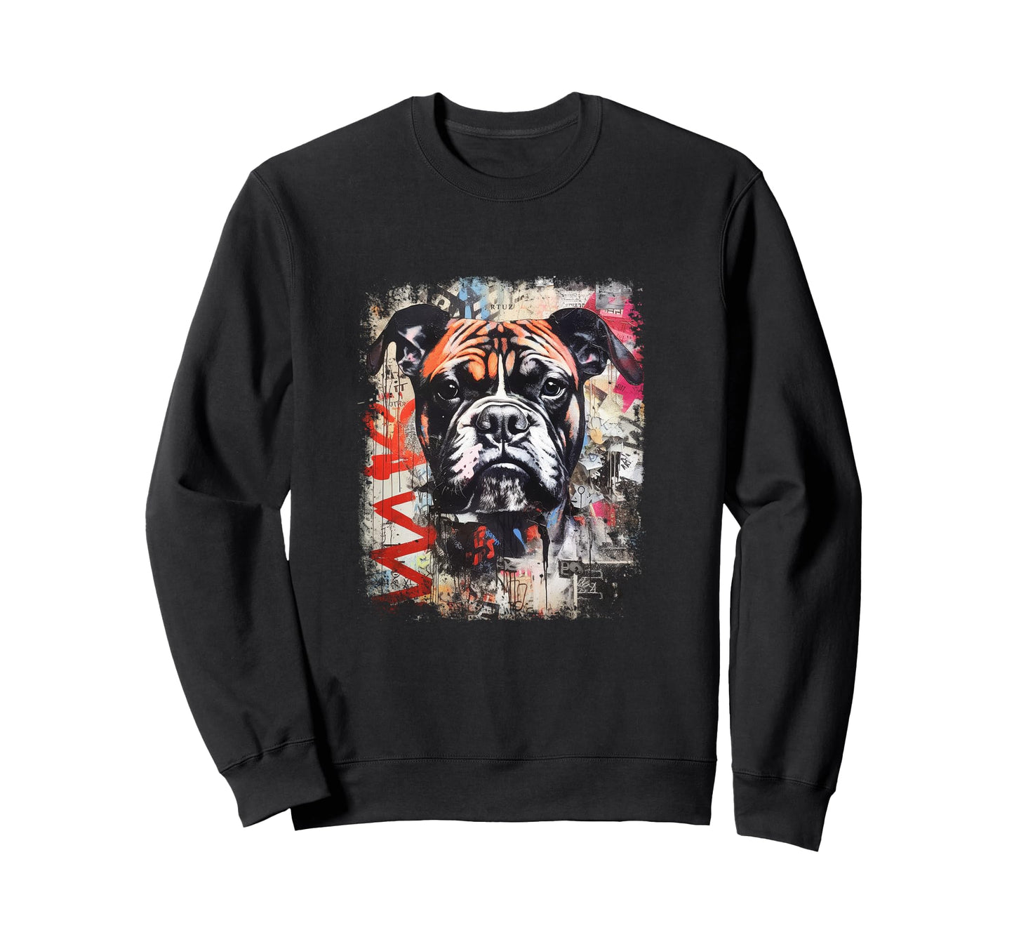 Y2K Streetwear Dog Pit Bull Sweatshirt - Novelty Apparel for Adults - T-Shirt, Sweatshirt, Hoodie