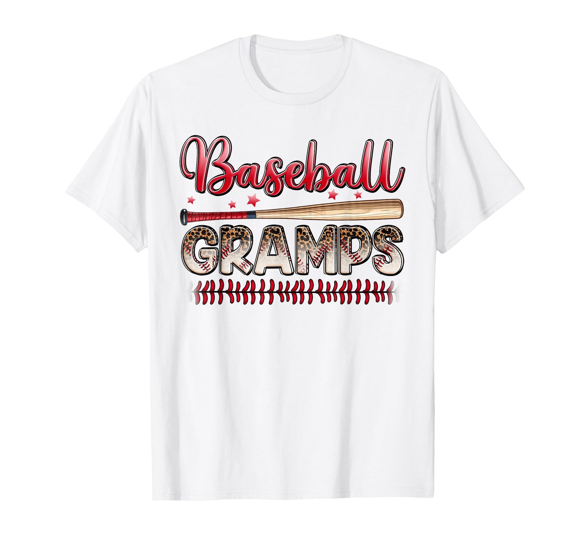 Baseball Gramps Funny Leopard Baseball T-Shirt - Unique Graphic Men Women - T-Shirt, Sweatshirt, Hoodie