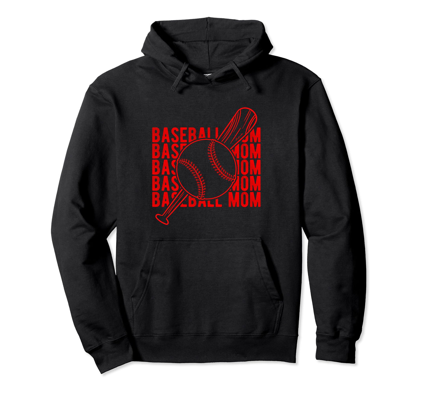 Baseball Mom Mothers Day Homerun Best Hoodie - Unique Graphic for Adults - T-Shirt, Sweatshirt, Hoodie