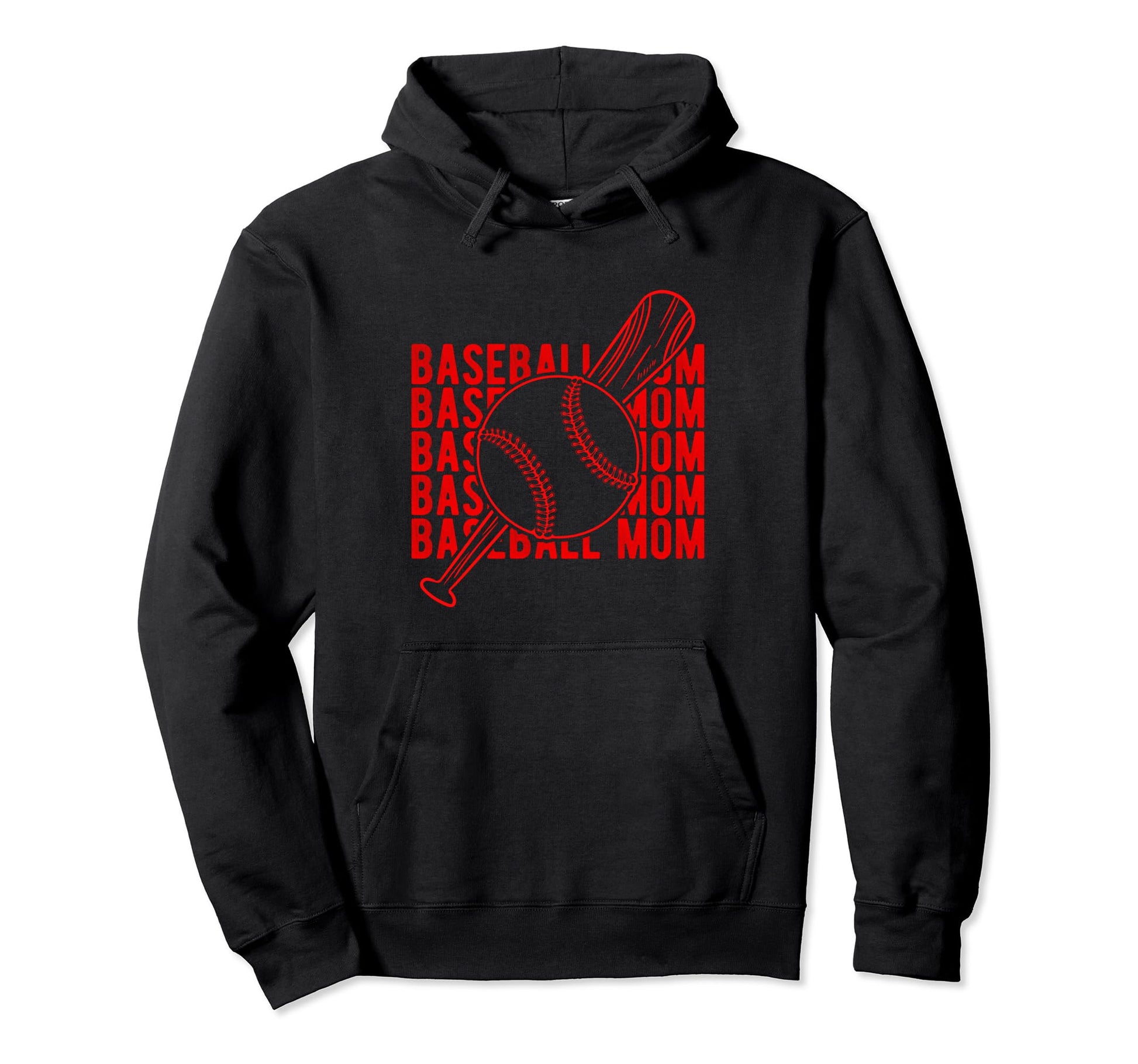 Baseball Mom Mothers Day Homerun Best Hoodie - Unique Graphic for Adults - T-Shirt, Sweatshirt, Hoodie