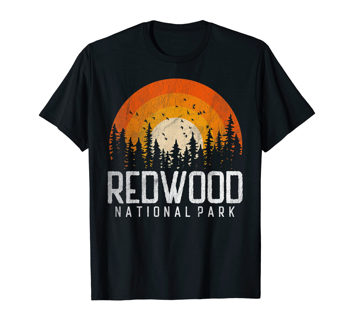 Redwood Us National Park California 80S T-Shirt - Graphic Print for Adults - T-Shirt, Sweatshirt, Hoodie