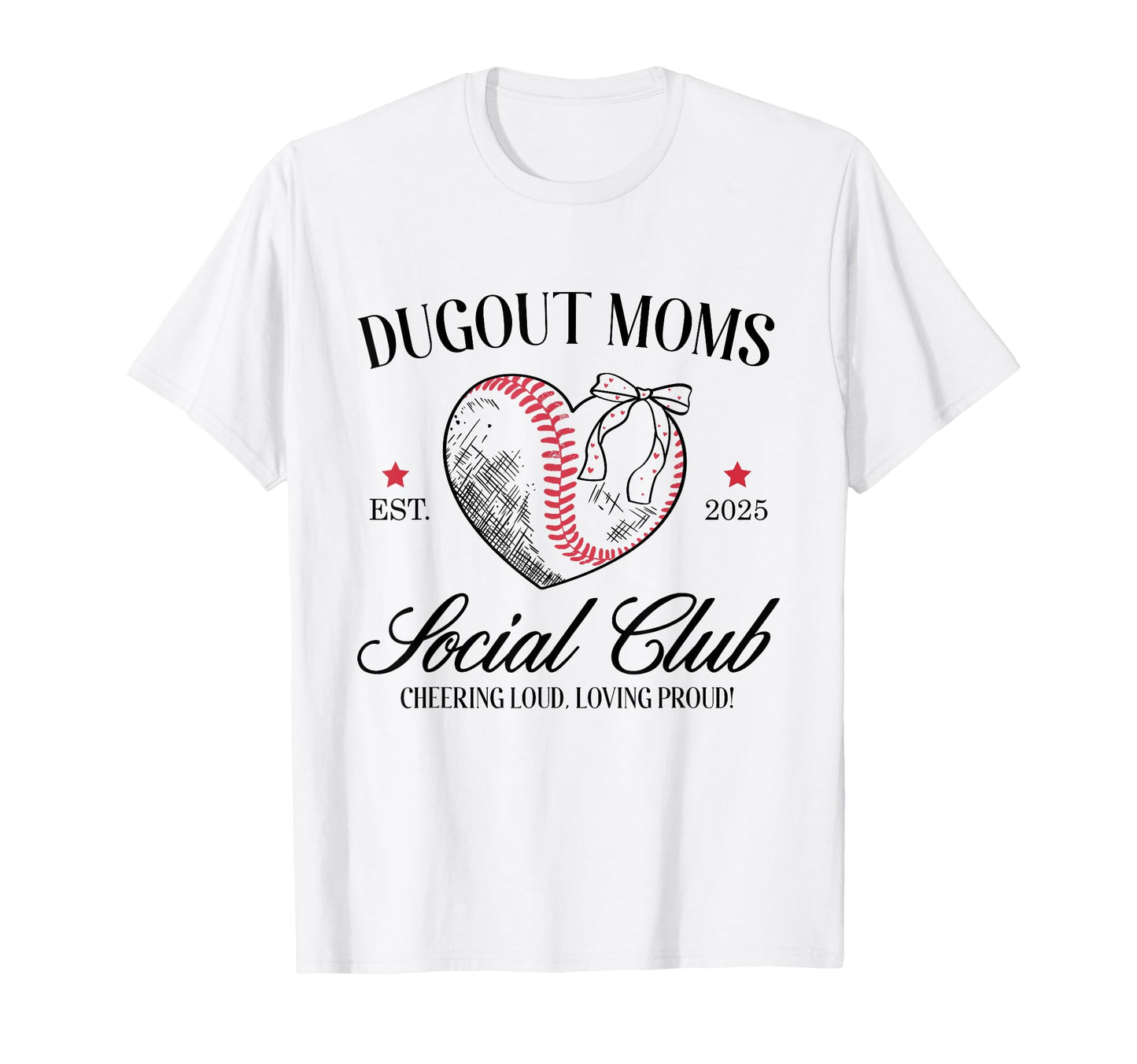 Coquette Dogout Moms Social Club T-Shirt - Casual Everyday Wear Unisex - T-Shirt, Sweatshirt, Hoodie