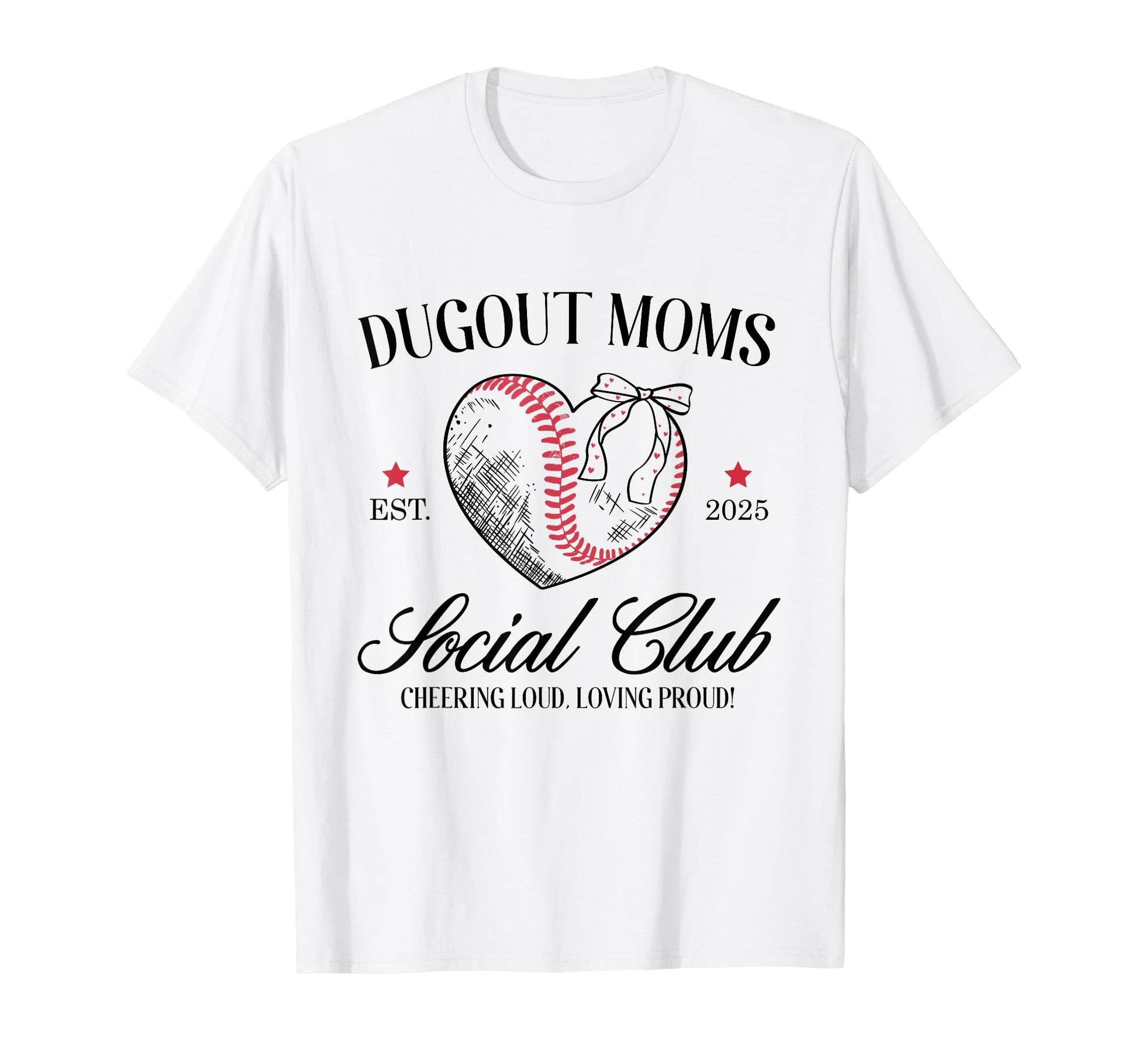 Coquette Dogout Moms Social Club T-Shirt - Casual Everyday Wear Unisex - T-Shirt, Sweatshirt, Hoodie