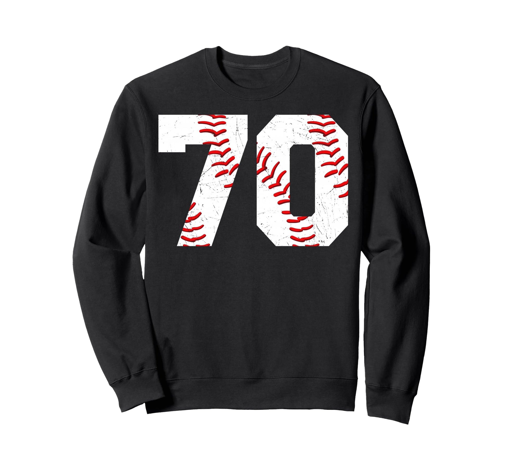 70 Birthday Baseball Theme Bday Sweatshirt - Novelty Apparel for Adults - T-Shirt, Sweatshirt, Hoodie