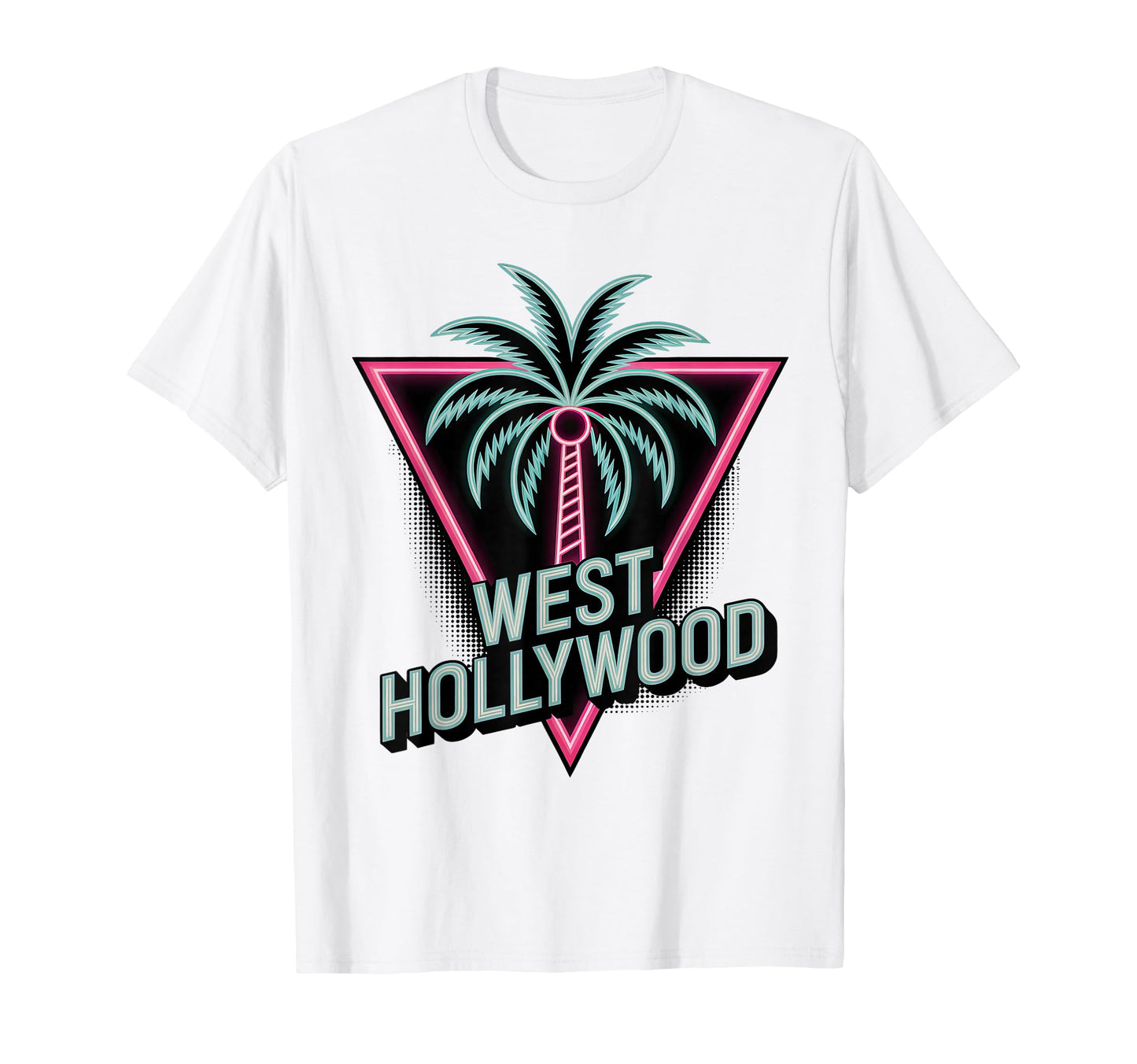 West Hollywood Palm Tree T-Shirt - Casual Everyday Wear Men Women - T-Shirt, Sweatshirt, Hoodie