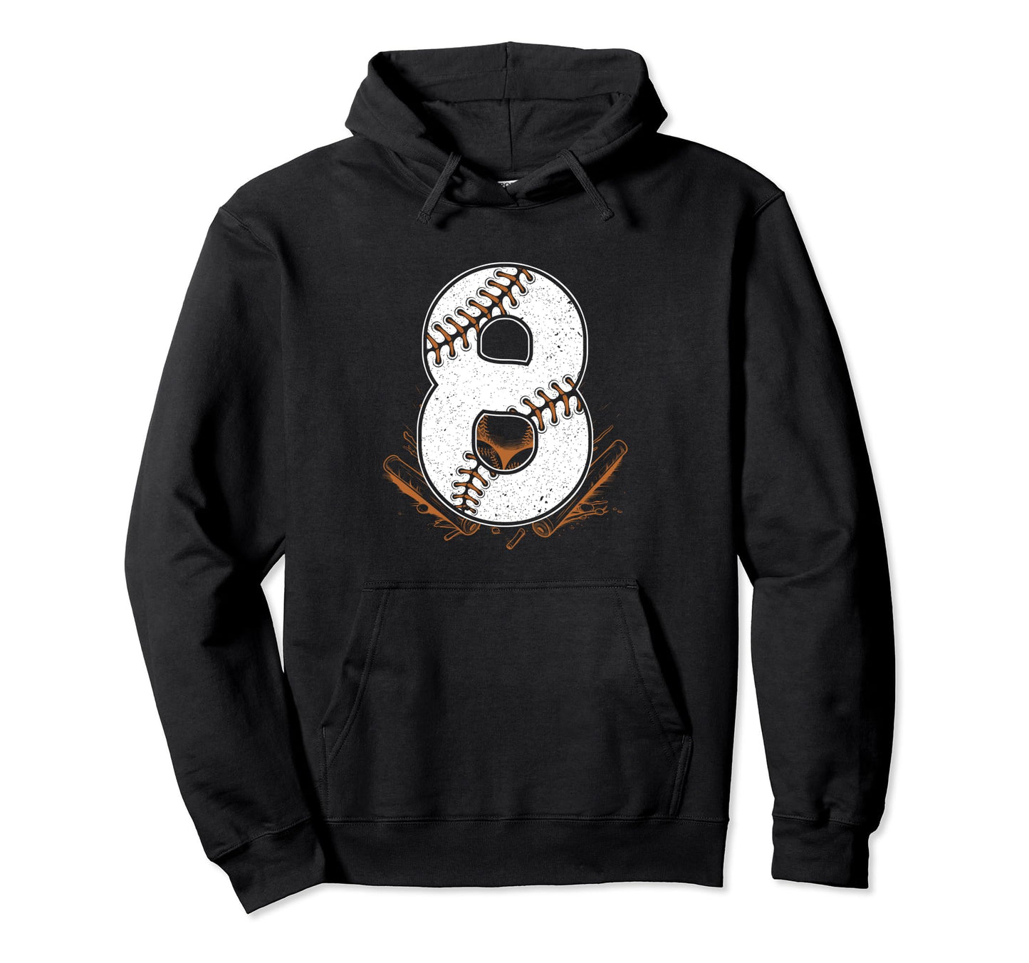 Baseball Birthday 8Th Birthday Party Hoodie - Fun Novelty Design Unisex - T-Shirt, Sweatshirt, Hoodie