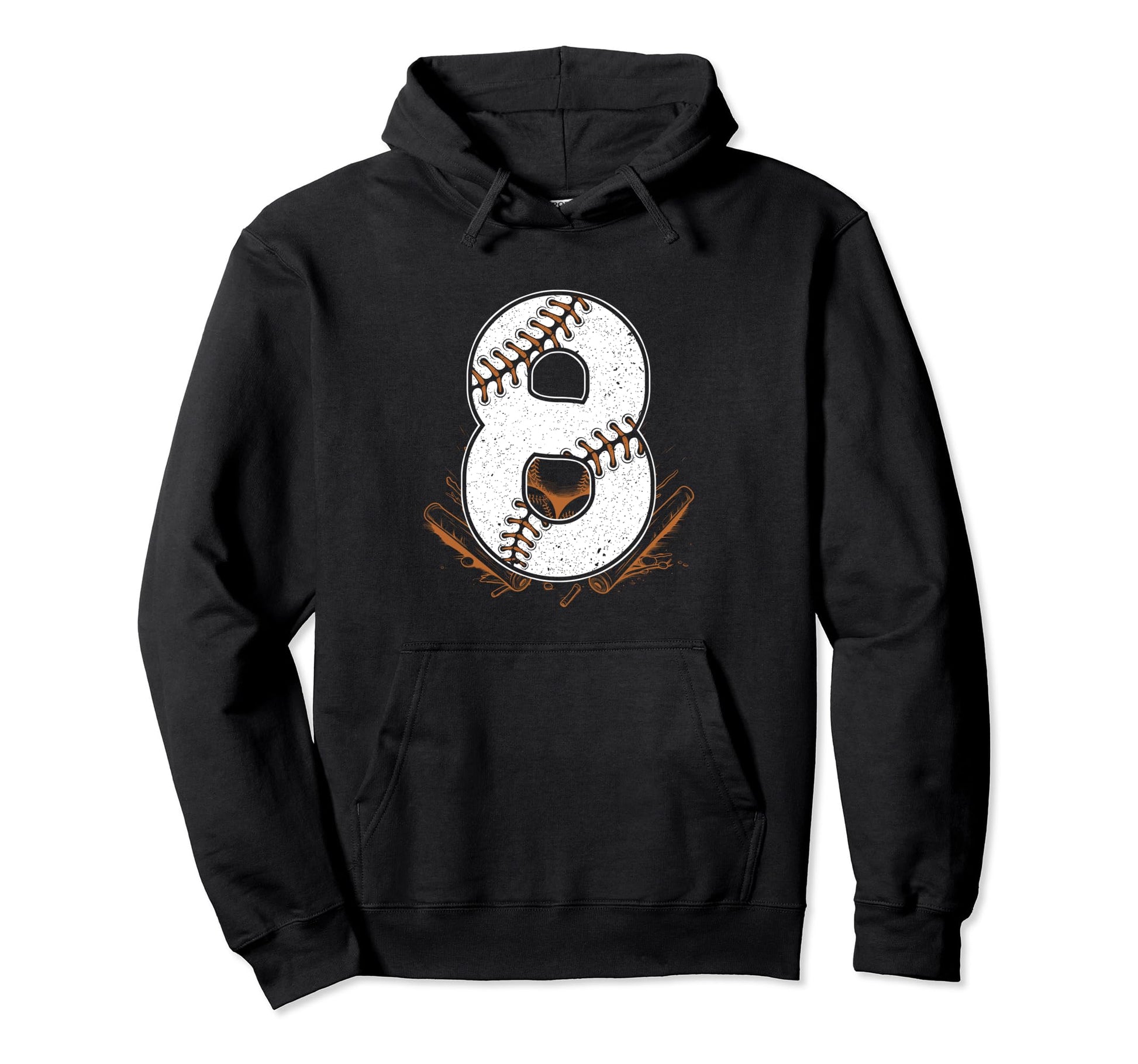 Baseball Birthday 8Th Birthday Party Hoodie - Fun Novelty Design Unisex - T-Shirt, Sweatshirt, Hoodie