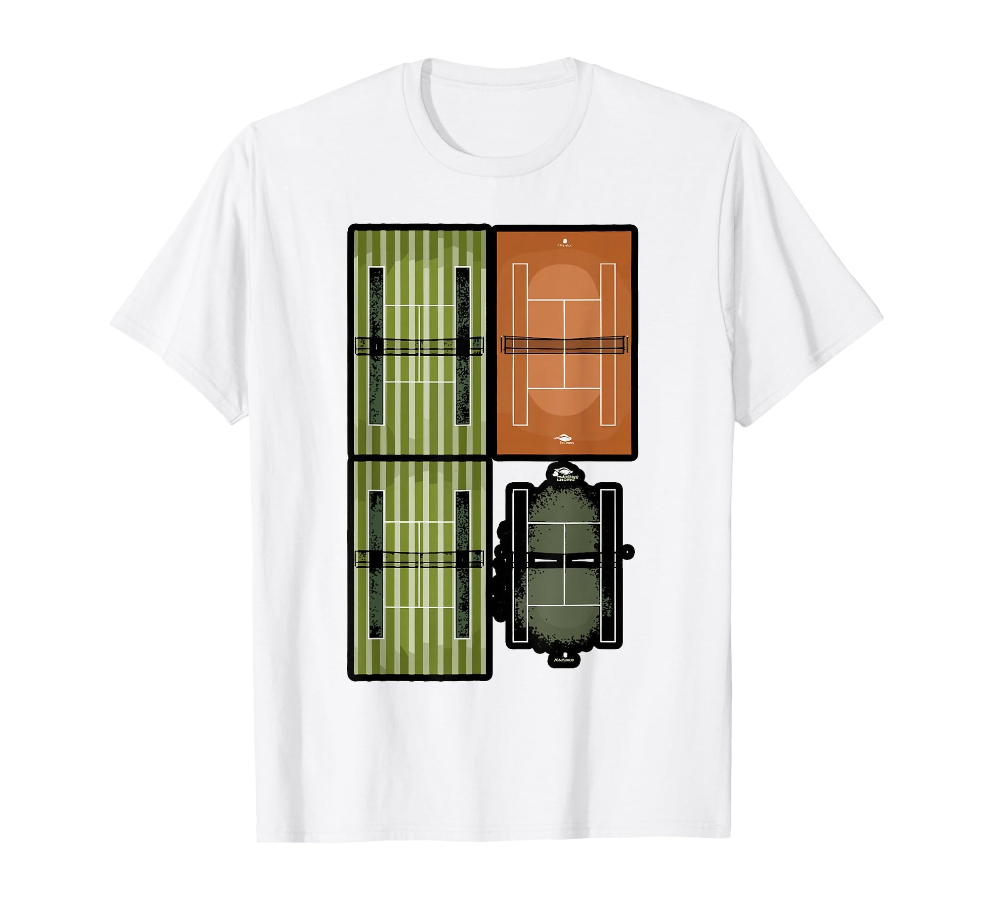 Grand Slam City Tennis Court T-Shirt - Unique Graphic Unisex - T-Shirt, Sweatshirt, Hoodie