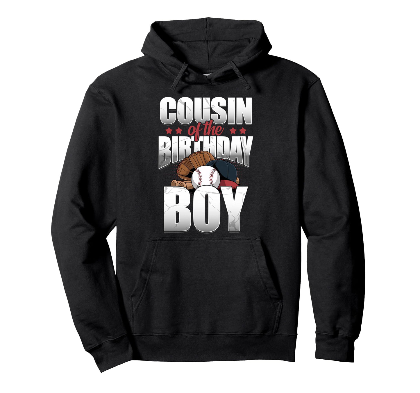 Cousin Birthday Matching Baseball Hoodie - Graphic Print for Adults - T-Shirt, Sweatshirt, Hoodie