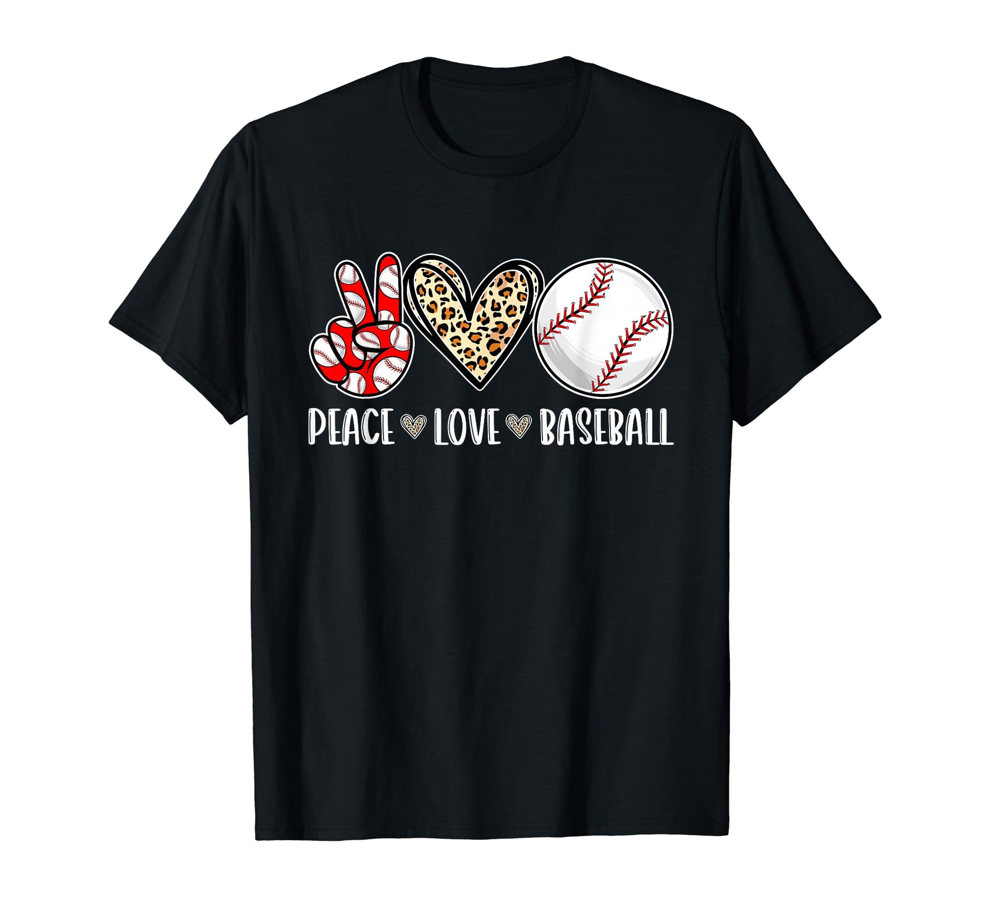 Peace Love Baseball Lover Player Funny T-Shirt - Unique Graphic Men Women - T-Shirt, Sweatshirt, Hoodie