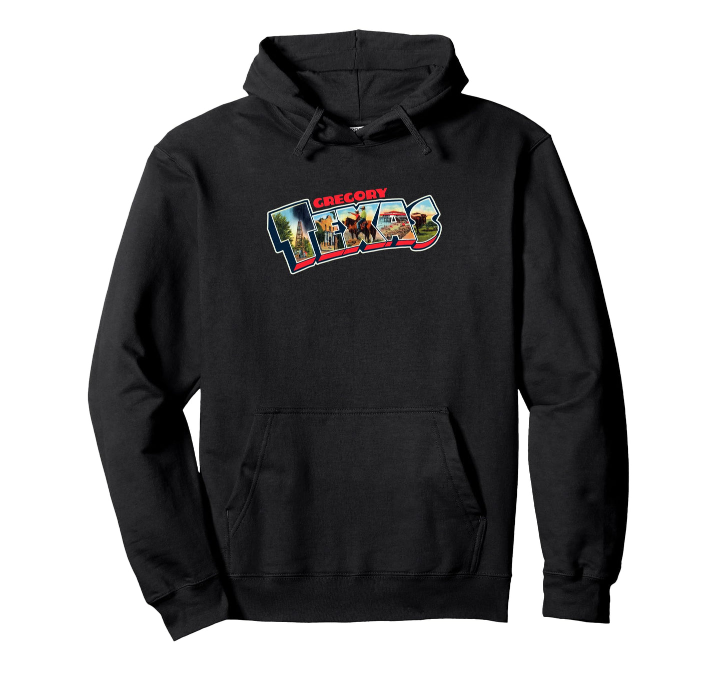 Gregory Texas Postcard Tpa Travel Hoodie - Casual Everyday Wear for Adults - T-Shirt, Sweatshirt, Hoodie