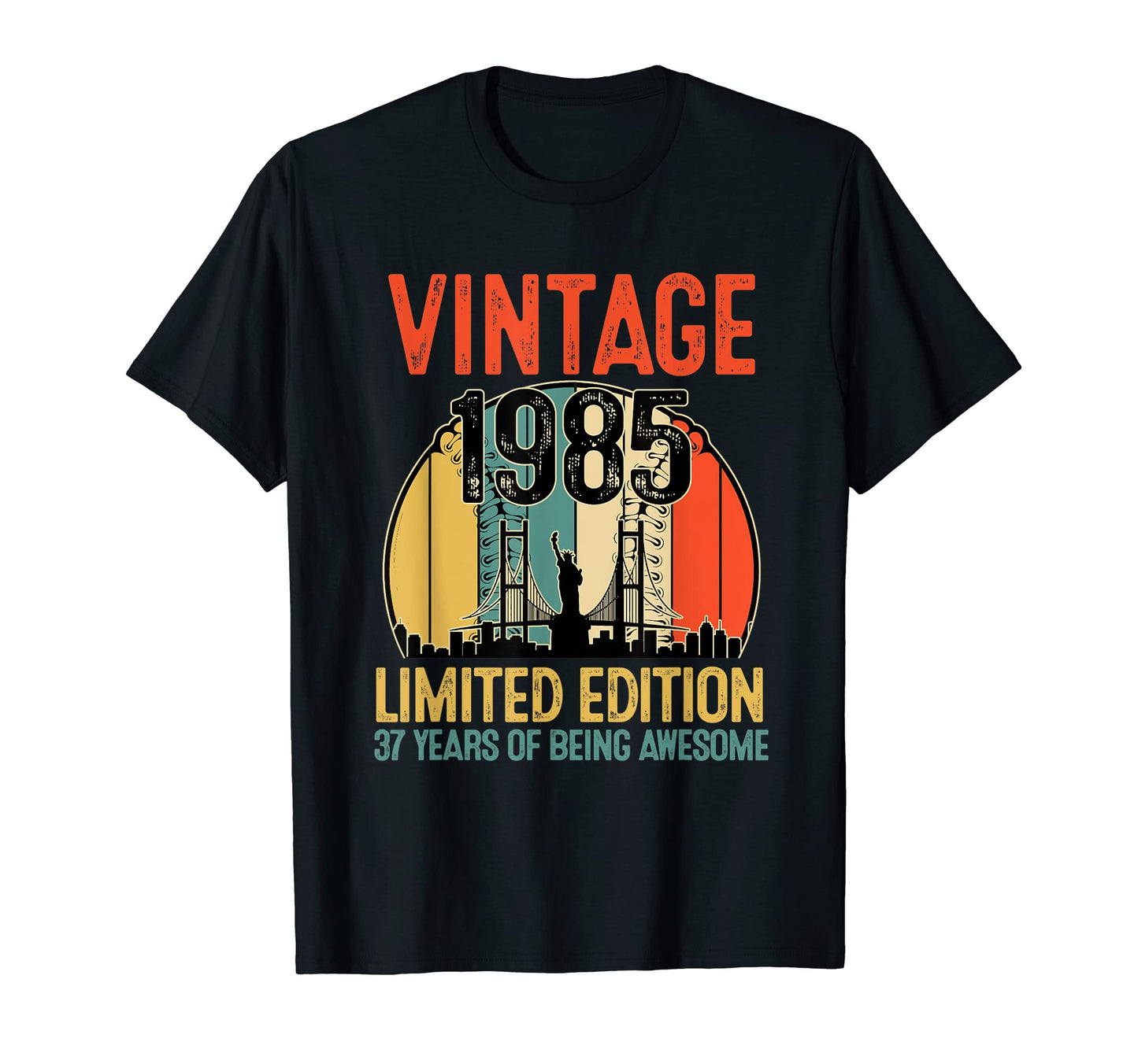 37 Year Old Gifts 1985 37Th Birthday T-Shirt - Minimalist Print Unisex - T-Shirt, Sweatshirt, Hoodie