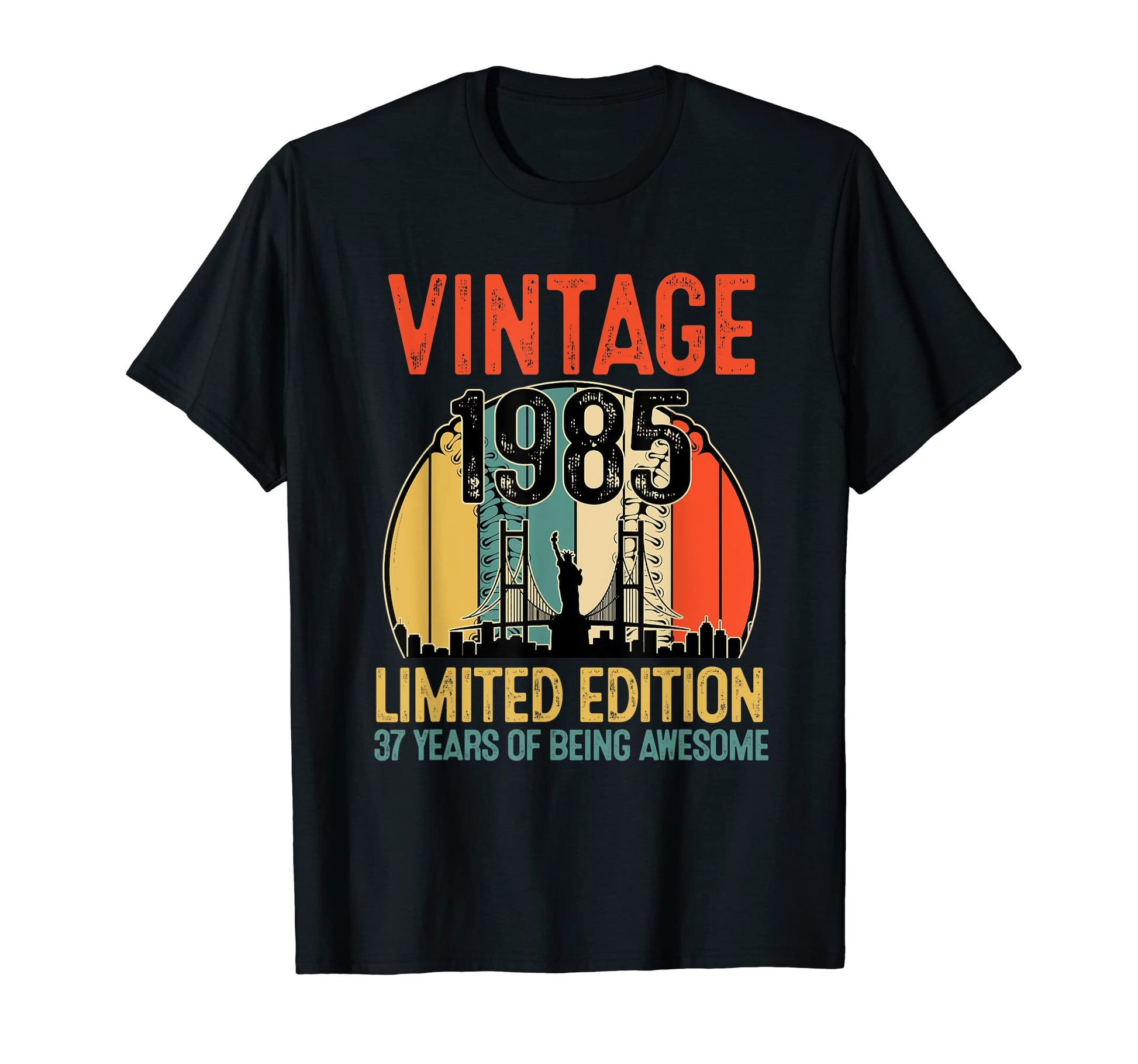 37 Year Old Gifts 1985 37Th Birthday T-Shirt - Minimalist Print Unisex - T-Shirt, Sweatshirt, Hoodie