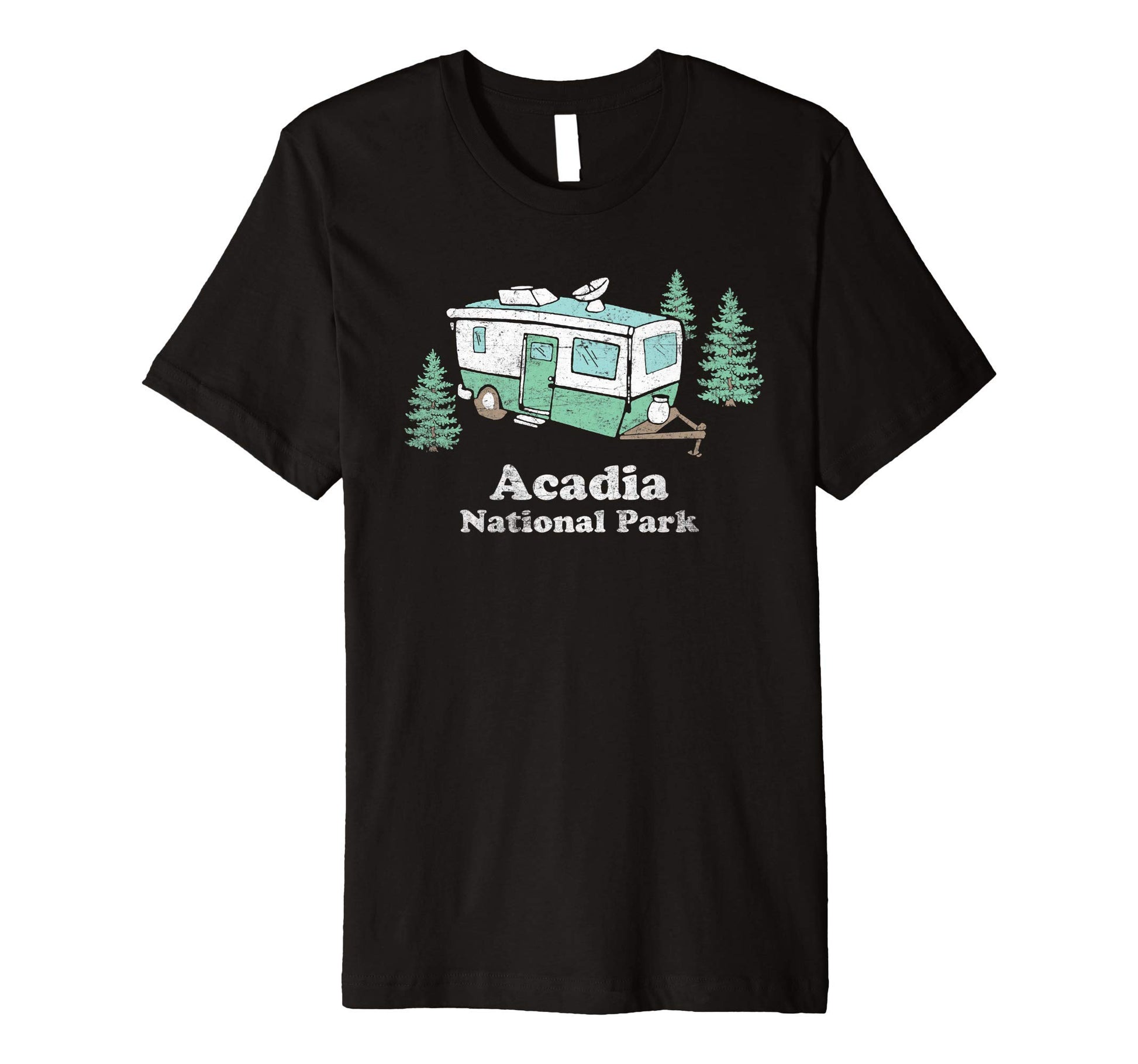 Acadia National Park Rv Camper Funny T-Shirt - Minimalist Print Men Women - T-Shirt, Sweatshirt, Hoodie