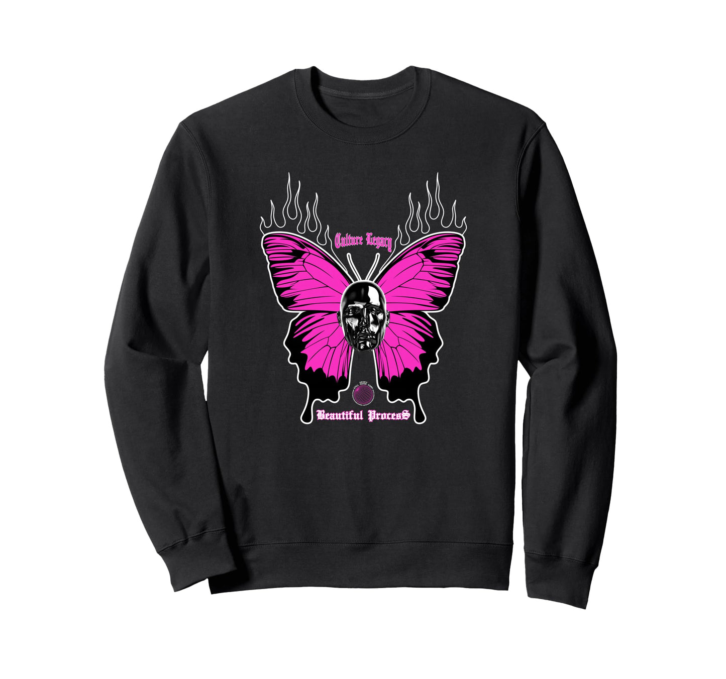 Butterfly Edgy Y2K Grunge Aesthetic Sweatshirt - Novelty Apparel for Adults - T-Shirt, Sweatshirt, Hoodie