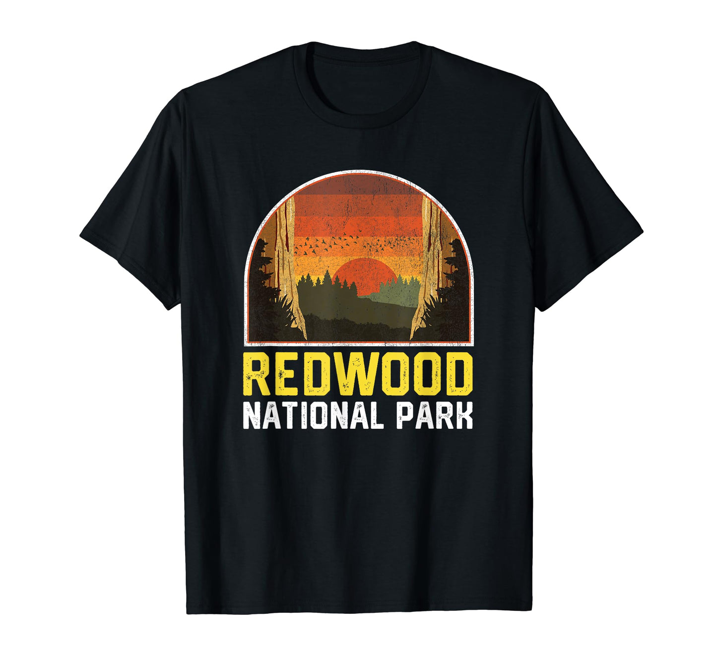 Redwood National Park Sunset T-Shirt - Aesthetic Graphic for Adults - T-Shirt, Sweatshirt, Hoodie