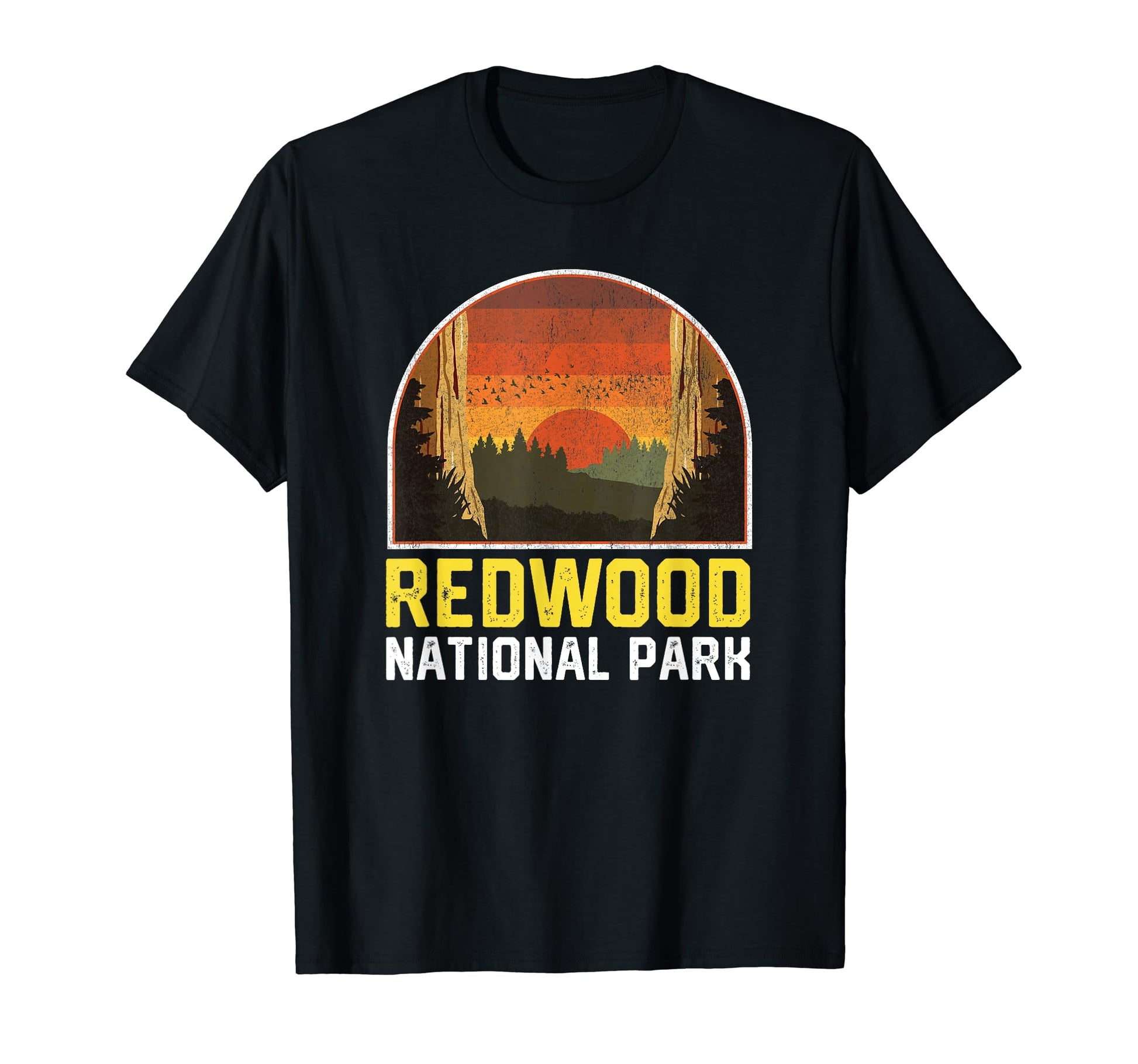 Redwood National Park Sunset T-Shirt - Aesthetic Graphic for Adults - T-Shirt, Sweatshirt, Hoodie