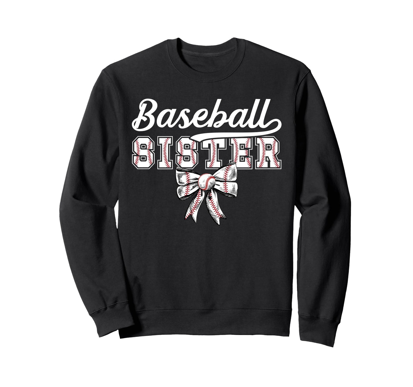Baseball Sister Coquette Sister Sweatshirt - Minimalist Print Unisex - T-Shirt, Sweatshirt, Hoodie