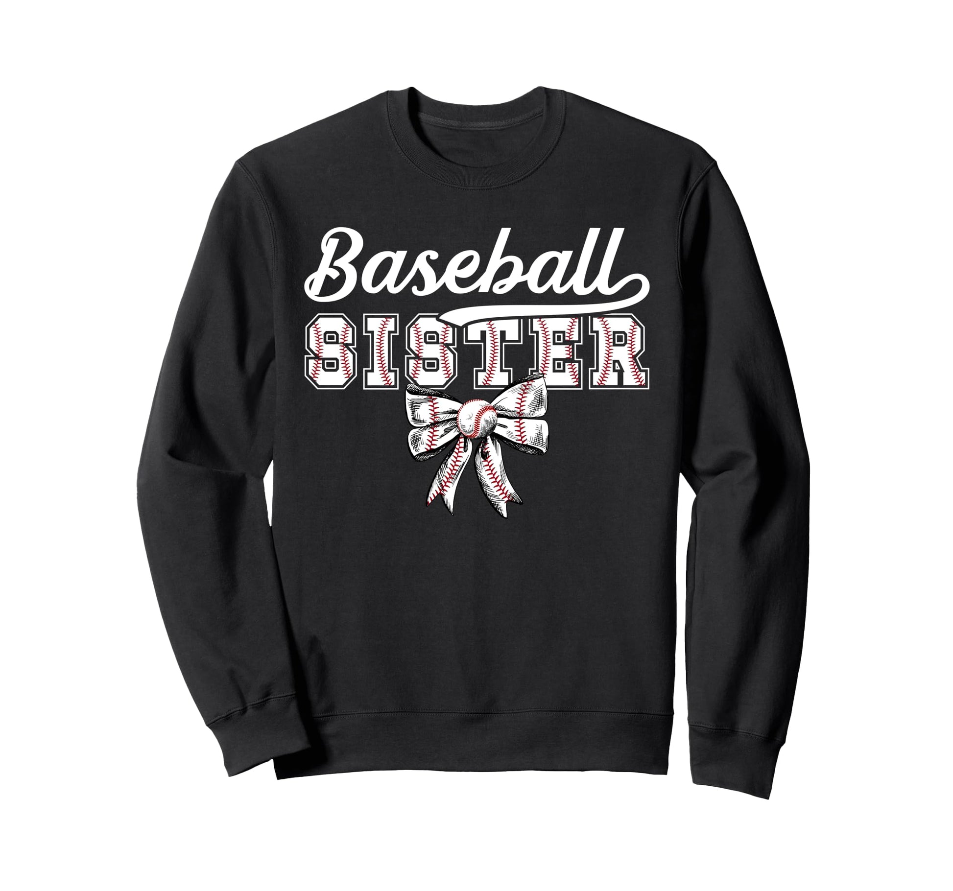 Baseball Sister Coquette Sister Sweatshirt - Minimalist Print Unisex - T-Shirt, Sweatshirt, Hoodie