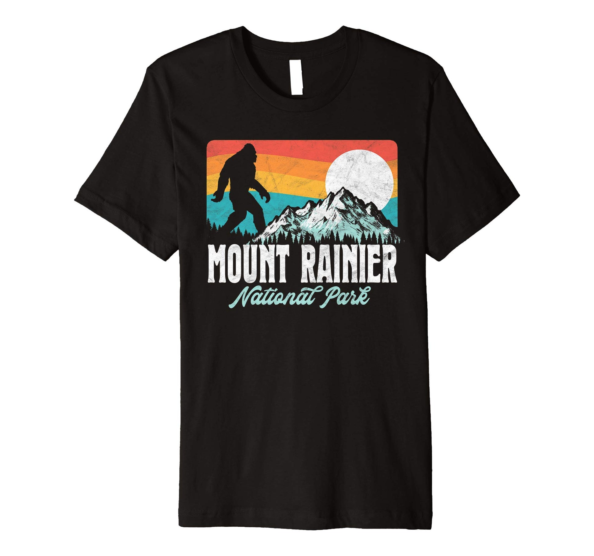 Mount Rainier National Park Bigfoot T-Shirt - Custom Art Print for Adults - T-Shirt, Sweatshirt, Hoodie