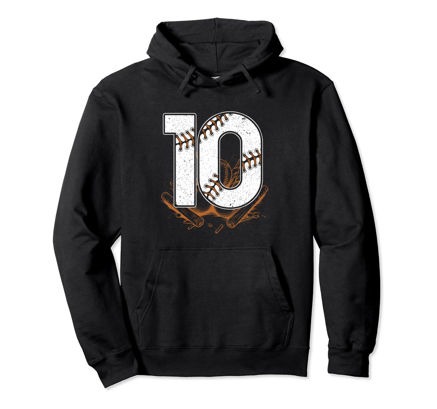 Baseball Birthday 10Th Birthday Party Hoodie - Streetwear Style Men Women - T-Shirt, Sweatshirt, Hoodie