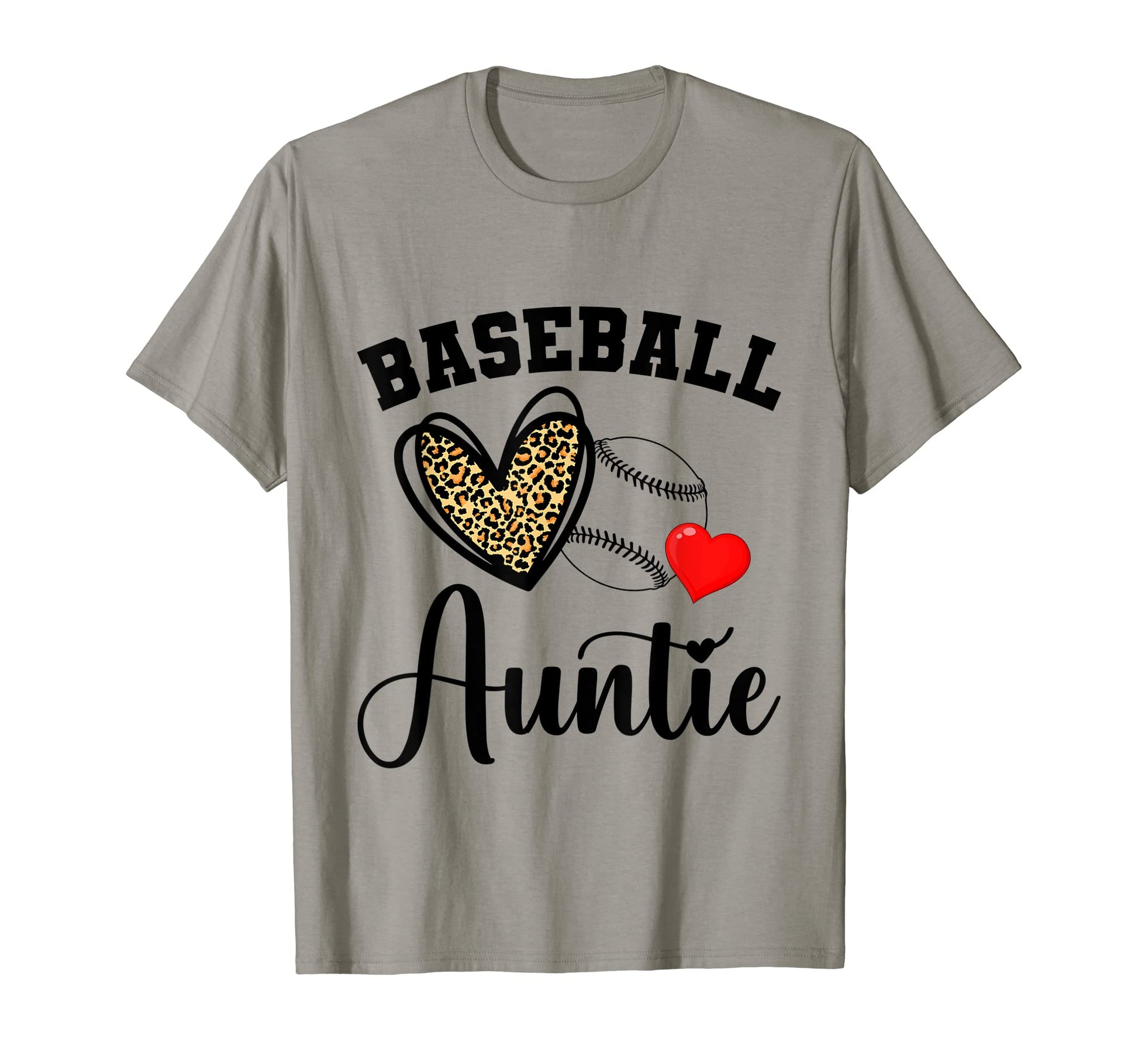 Funny Leopard Auntie Baseball Lover T-Shirt - Trendy Graphic for Adults - T-Shirt, Sweatshirt, Hoodie