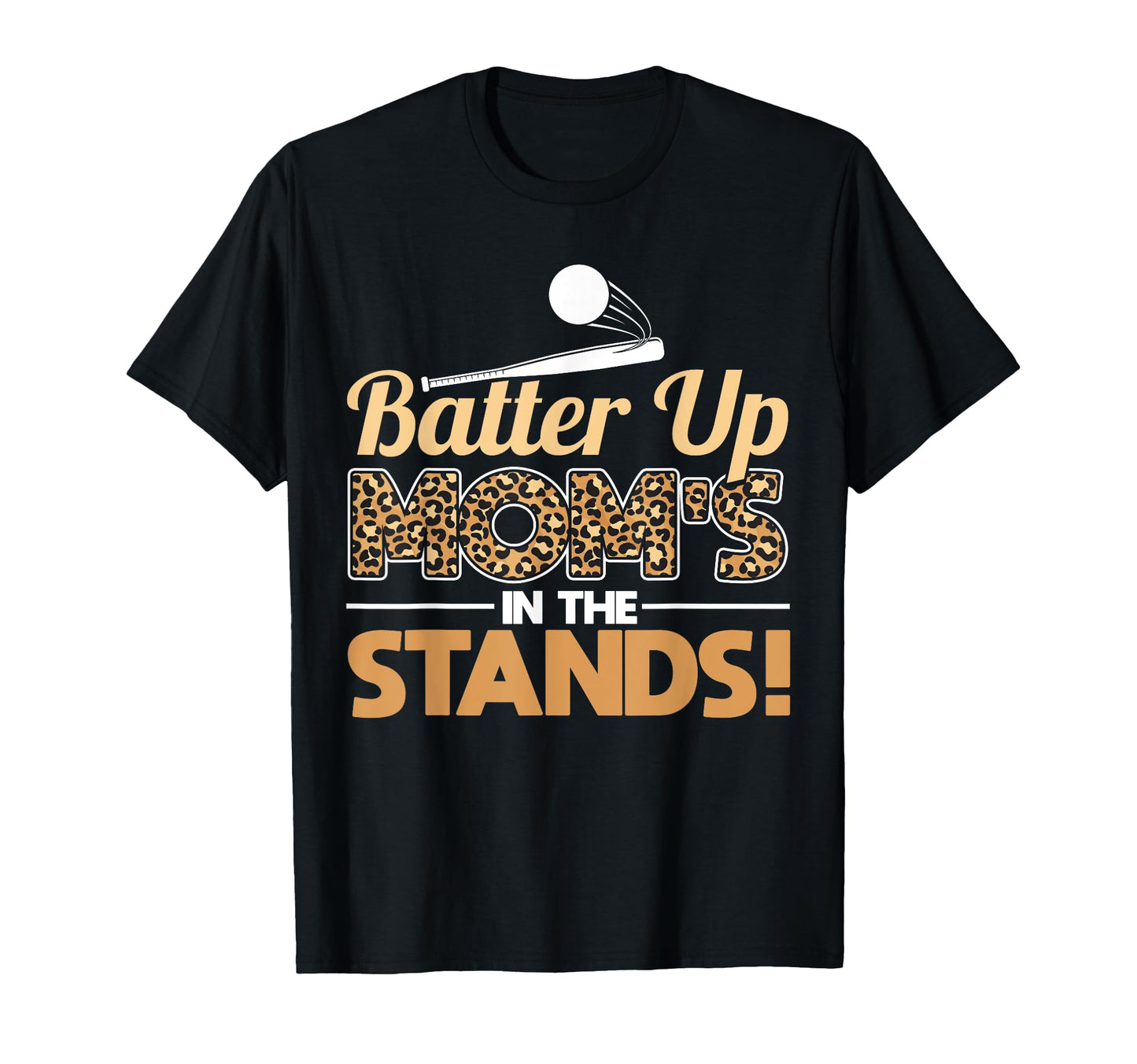 Batter Up Moms Stands Leopard T-Shirt - Minimalist Print Men Women - T-Shirt, Sweatshirt, Hoodie