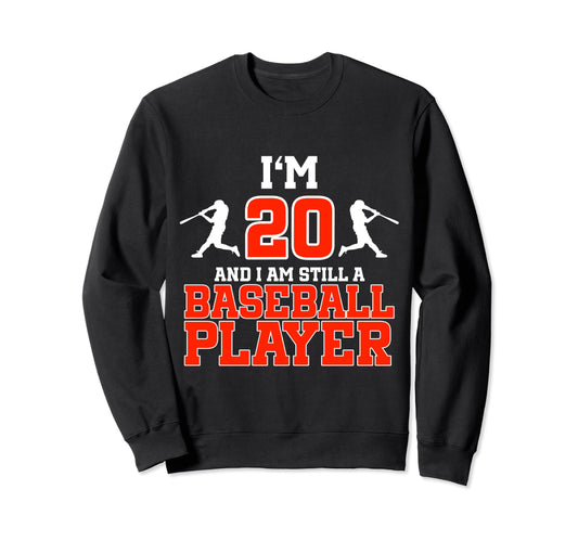 20Th Birthday Baseball 20 Years Sweatshirt - Minimalist Print Men Women - T-Shirt, Sweatshirt, Hoodie