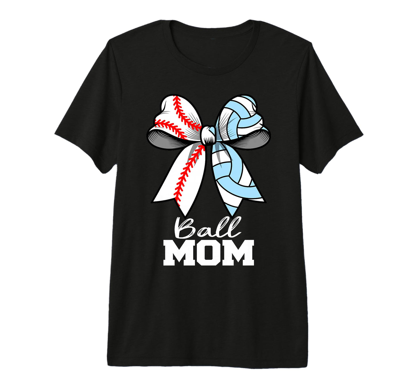 Ball Mom Baseball Volleyball Mom T-Shirt - Aesthetic Graphic for Adults - T-Shirt, Sweatshirt, Hoodie