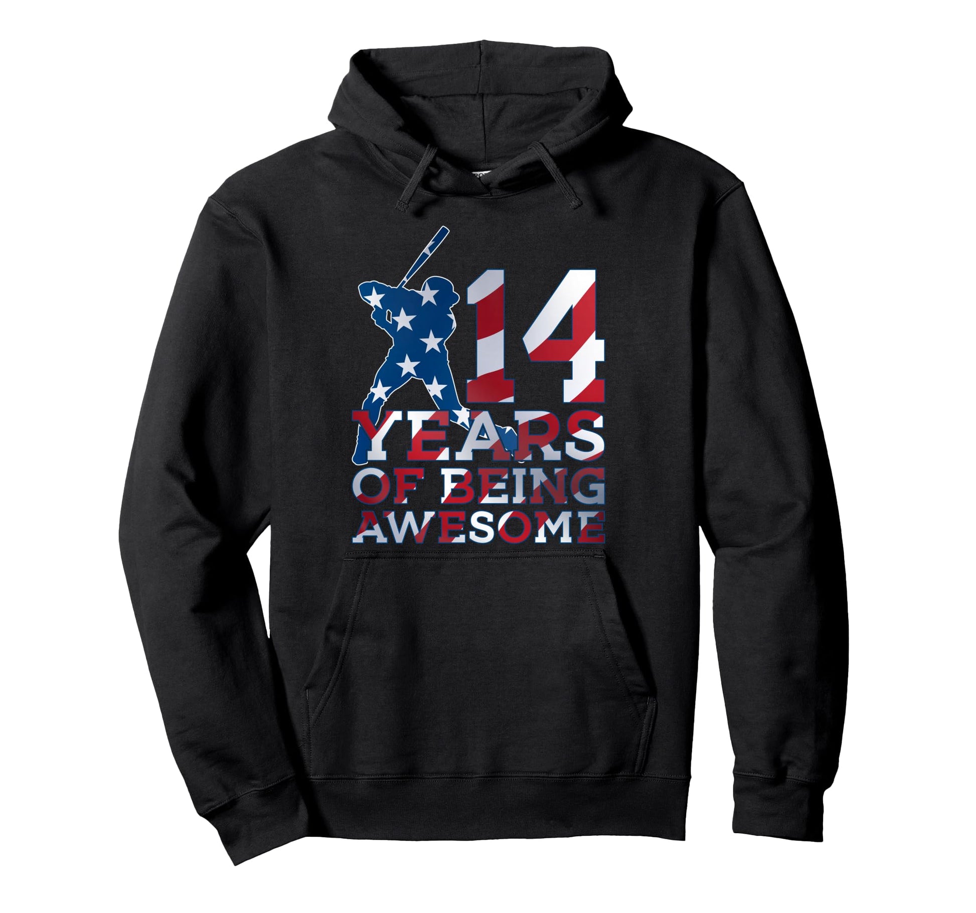 14 Years Being Awesome Baseball 14Th Hoodie - Streetwear Style Unisex - T-Shirt, Sweatshirt, Hoodie